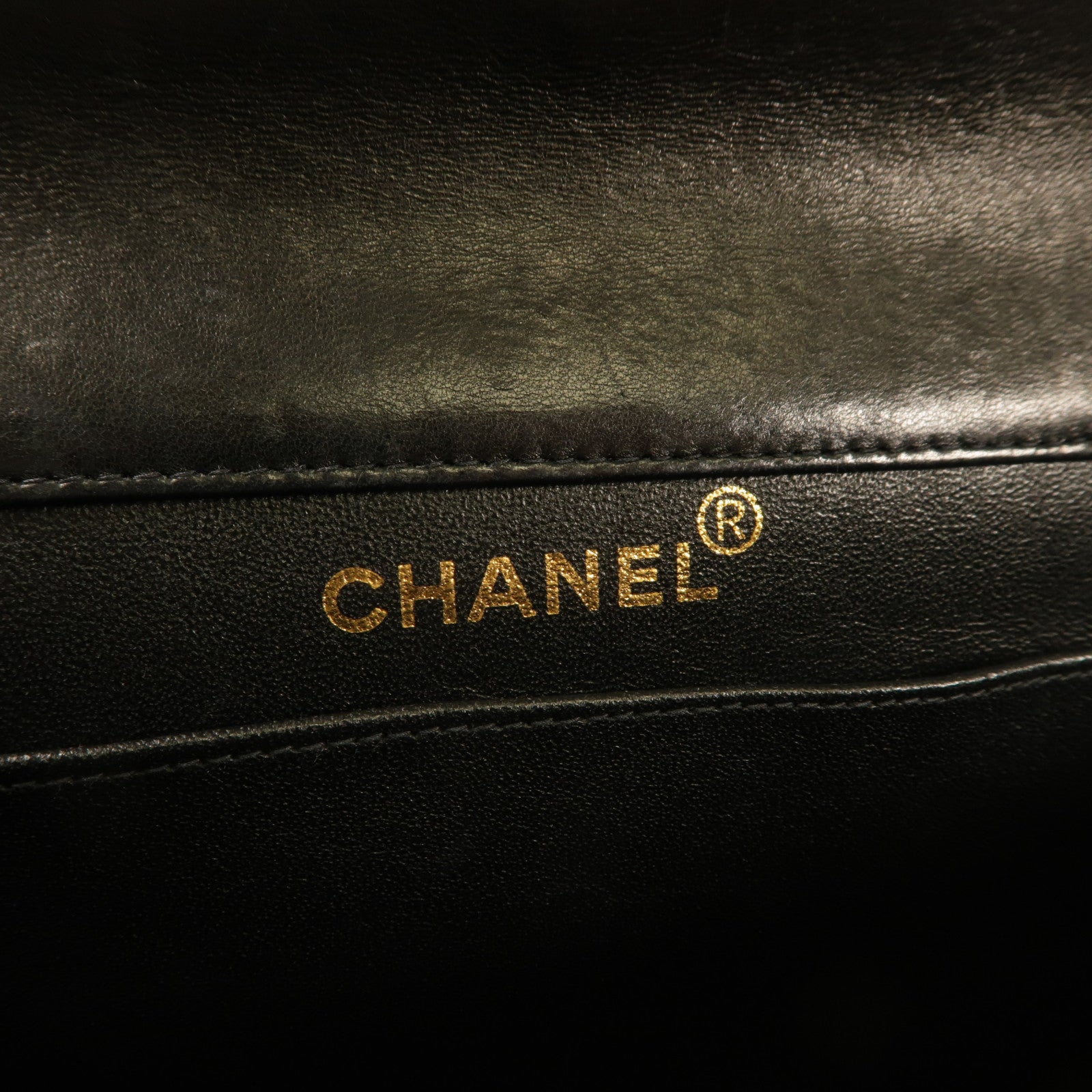 CHANEL 羊皮皮革Vintage Chain Shoulder Bag金扣肩背袋