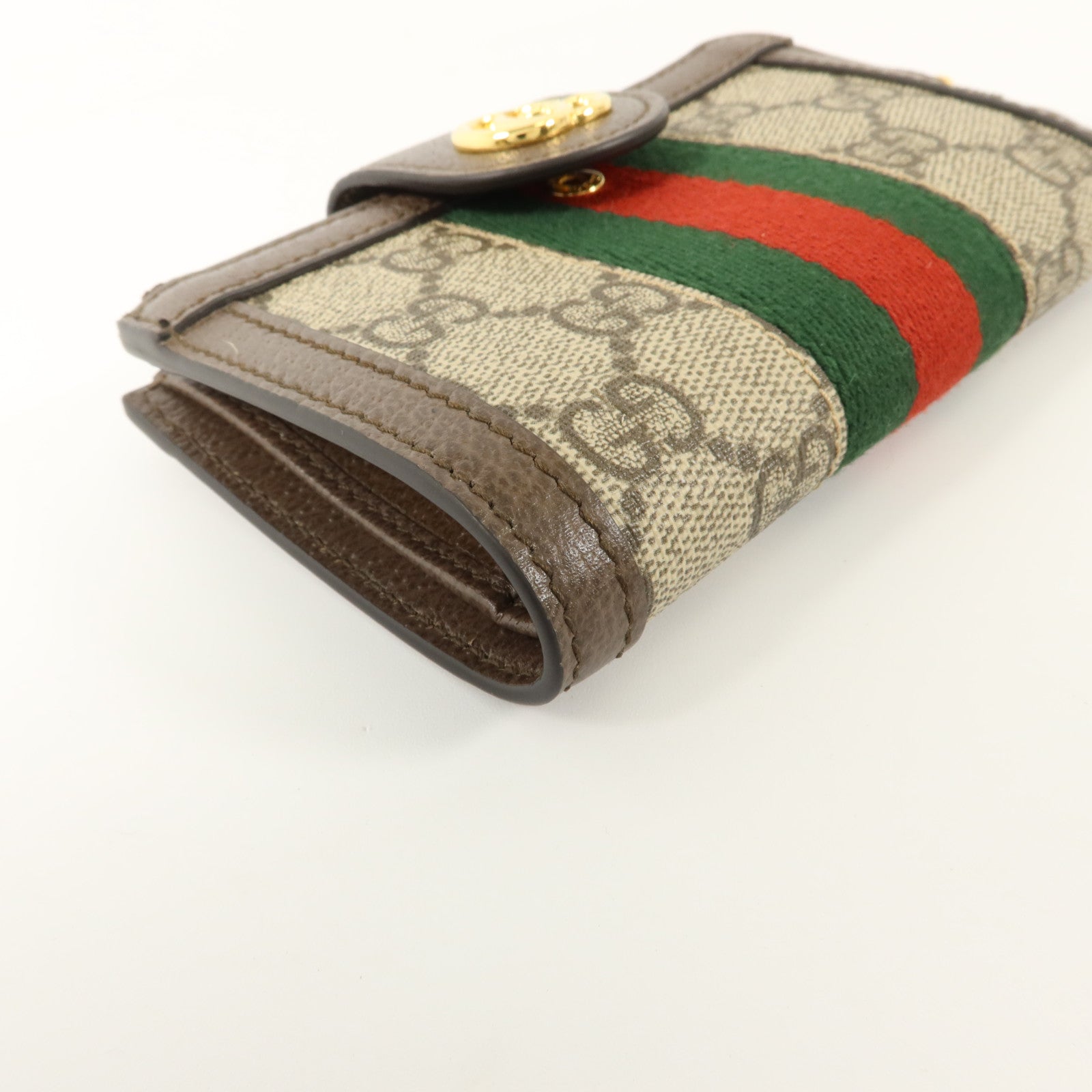 GUCCI 塗層帆布Ophidia Wallet Medium金扣錢包