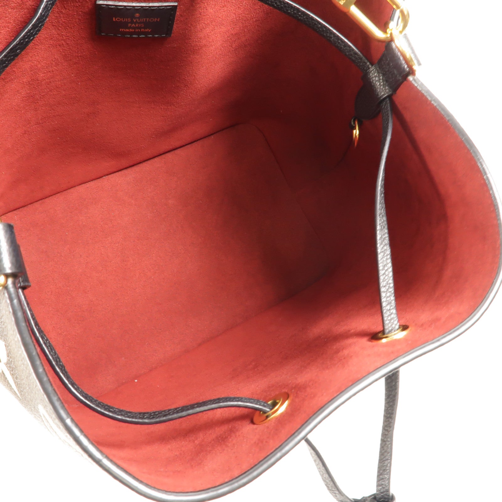 LOUIS VUITTON Monogram Empreinte Bicolor Neo Noe MM金扣手挽肩背兩用袋