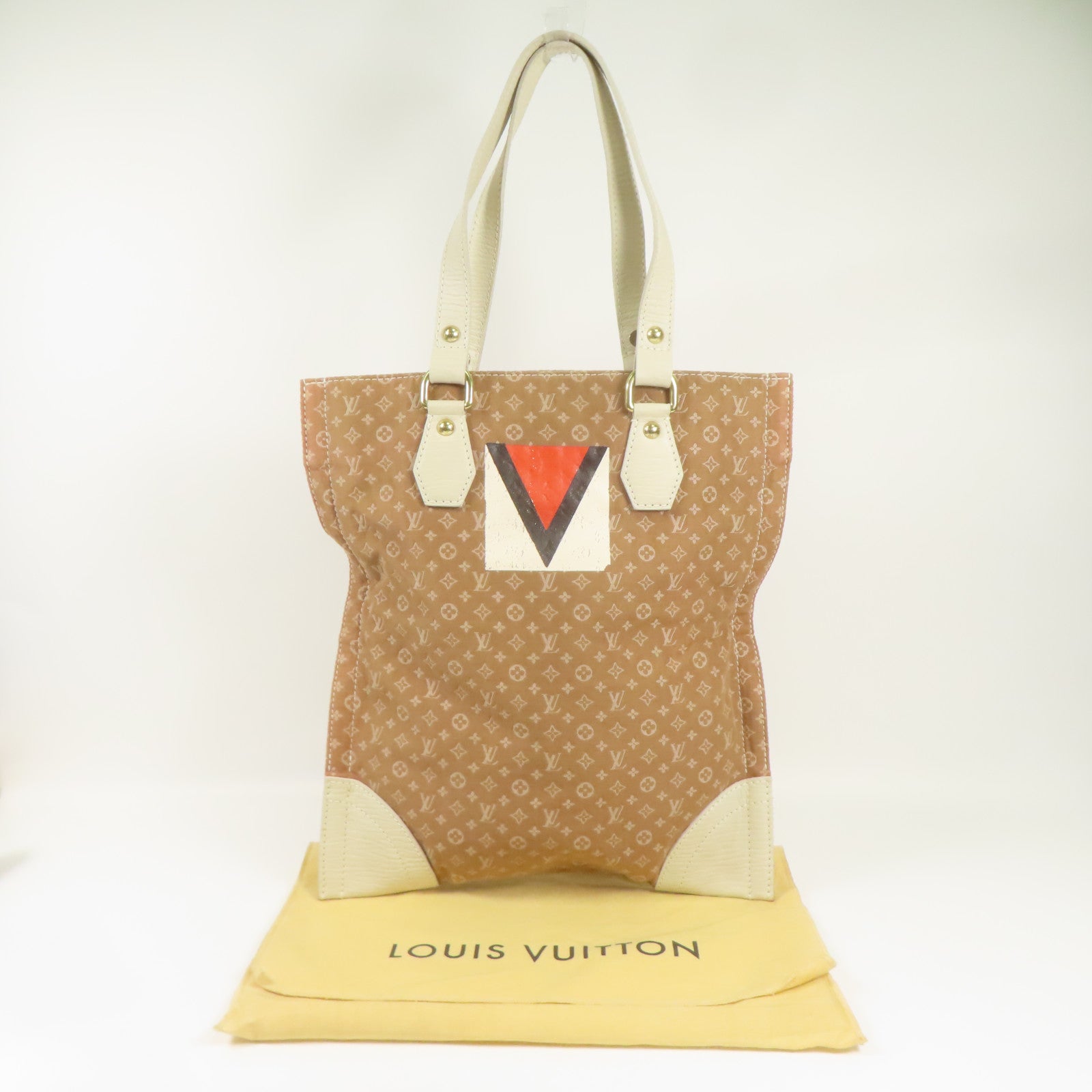 LOUIS VUITTON LV GHW Tote Bag M40022 Monogram Mini Beige