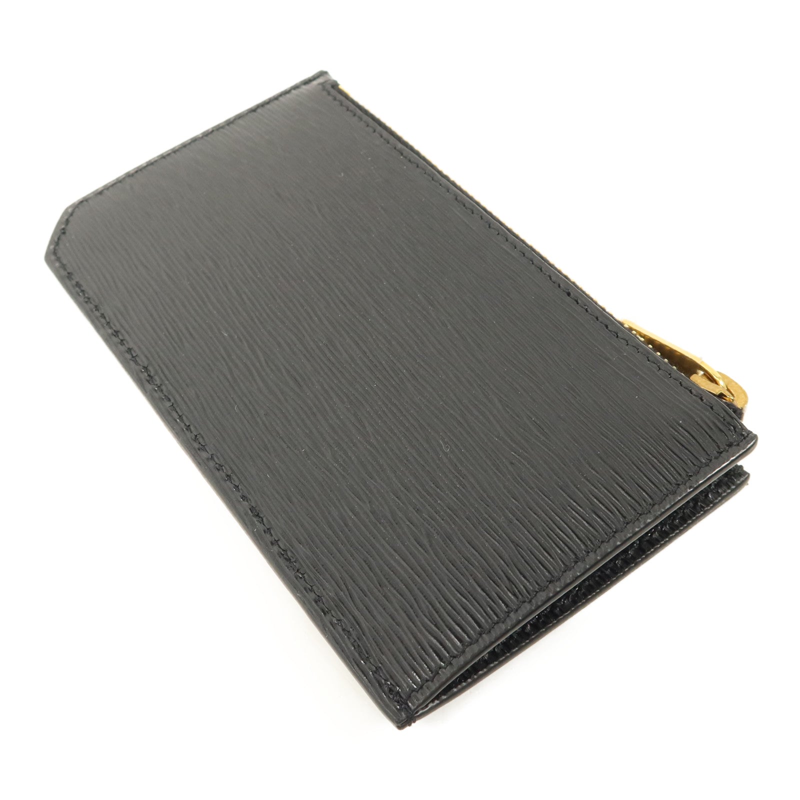 SAINT LAURENT 牛皮皮革Zipped Card Case金扣卡片套