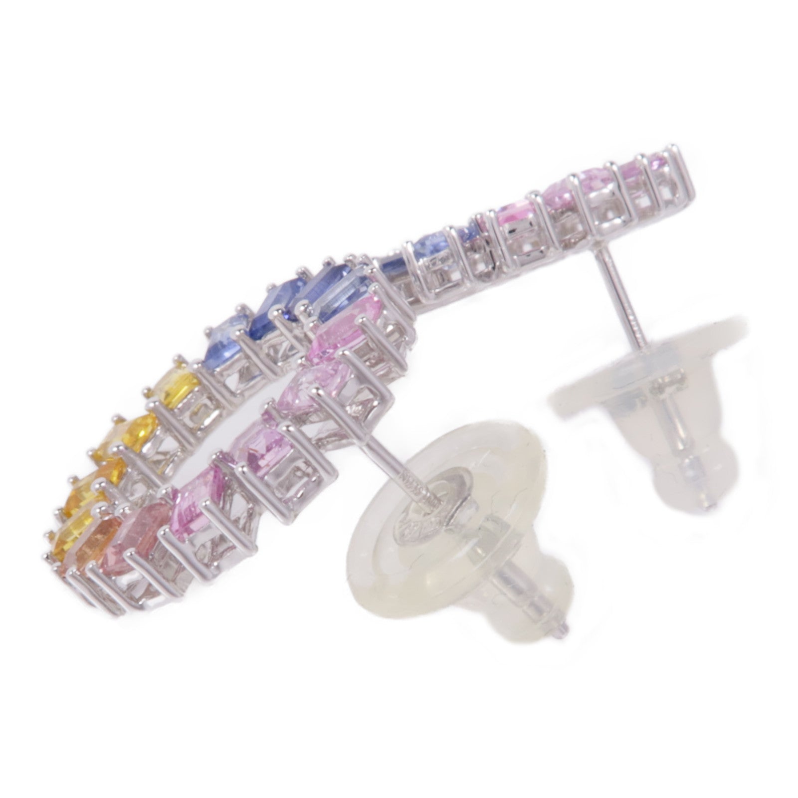 JEWELRY 【激減優惠】18K白金Sapphire Earrings彩色藍寶石耳環
