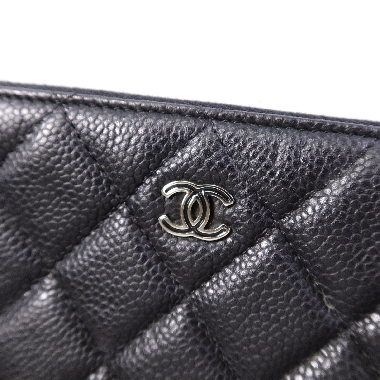 CHANEL 牛皮皮革O Case Large手拿包