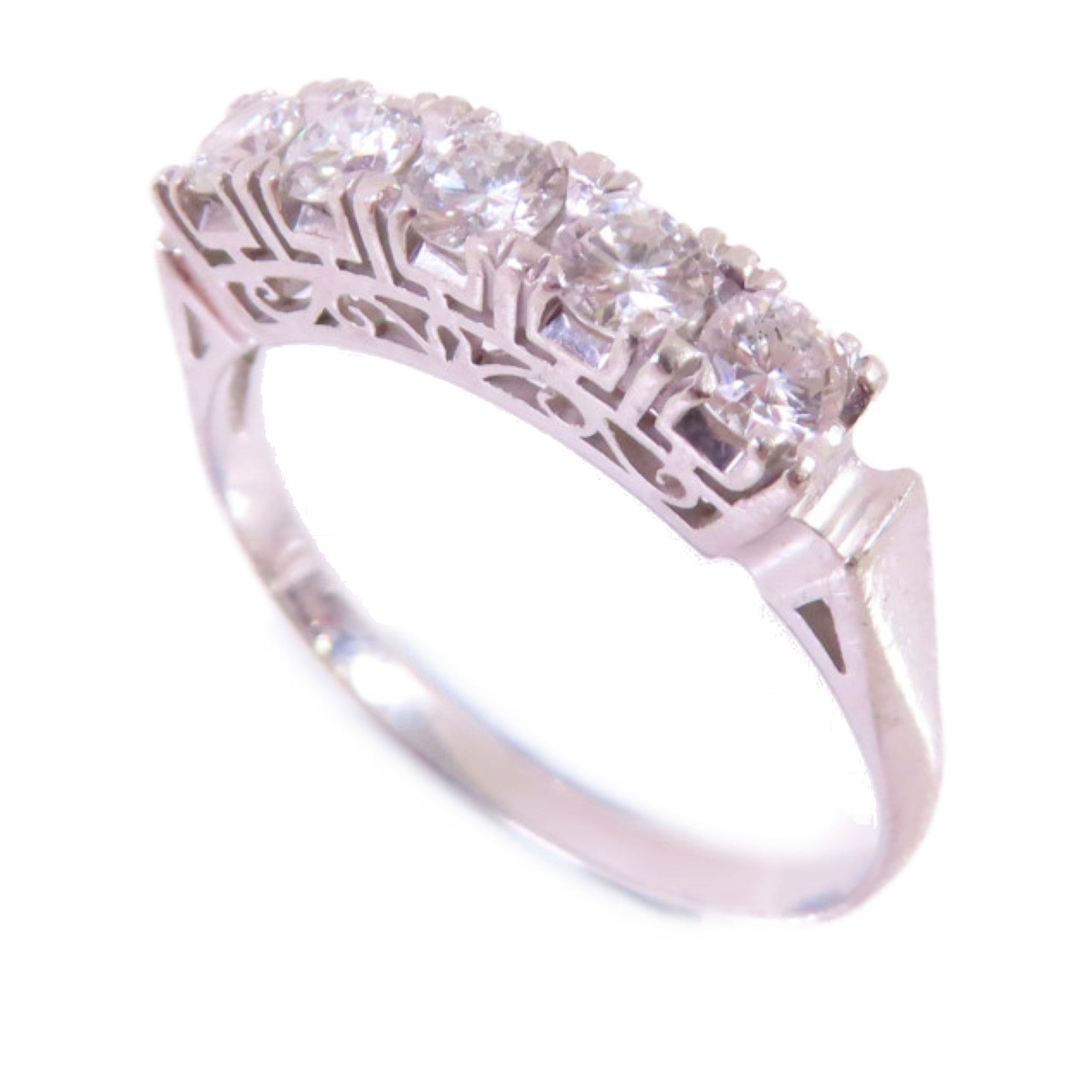Jewelry Diamond Ring US#8.75 Platinum