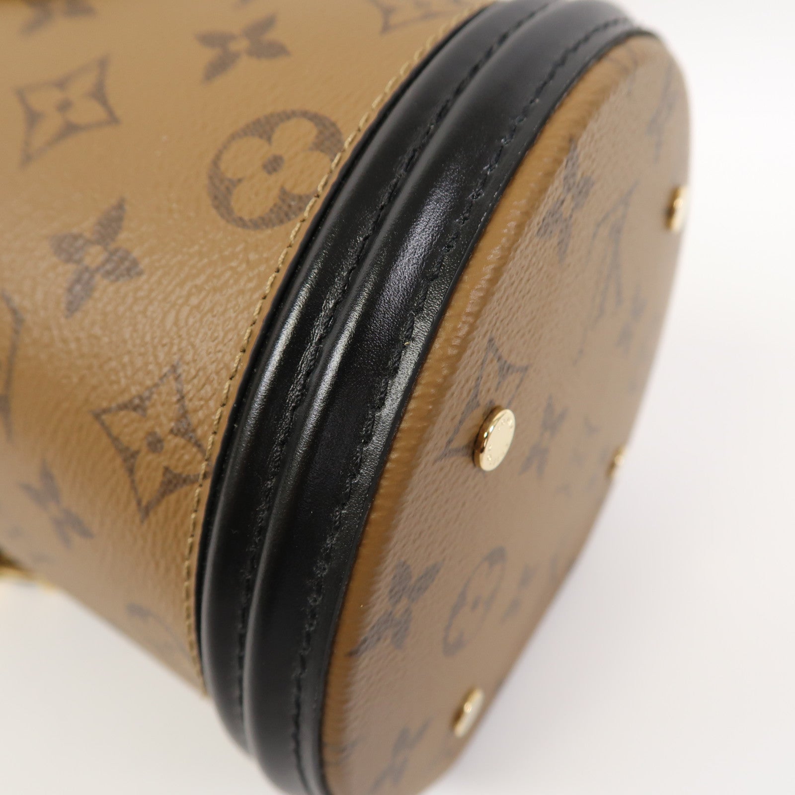LOUIS VUITTON 【激減優惠】Monogram Reverse Cannes金扣手挽肩背兩用袋啡色