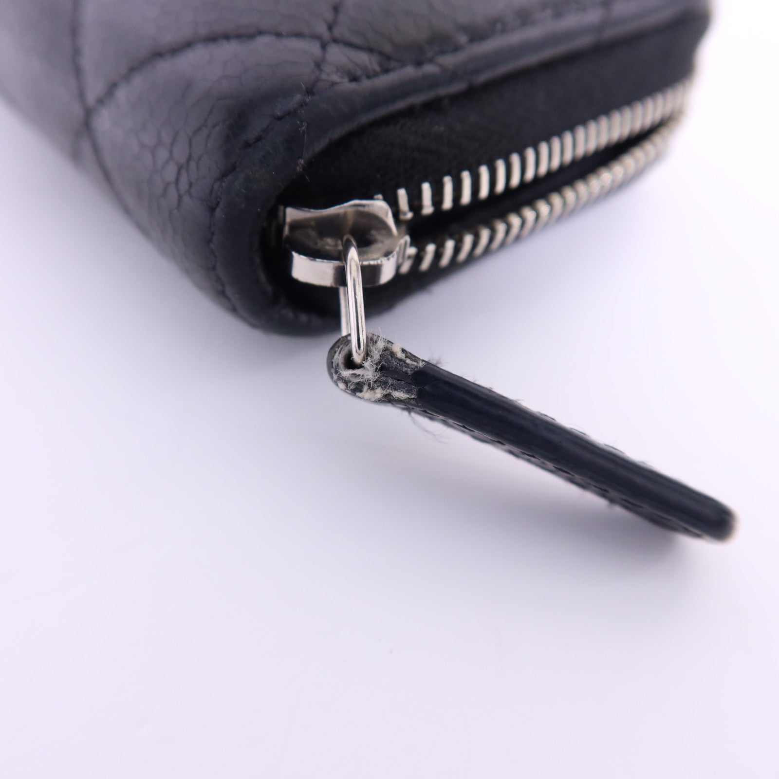 CHANEL 牛皮皮革Card Case銀扣卡片套