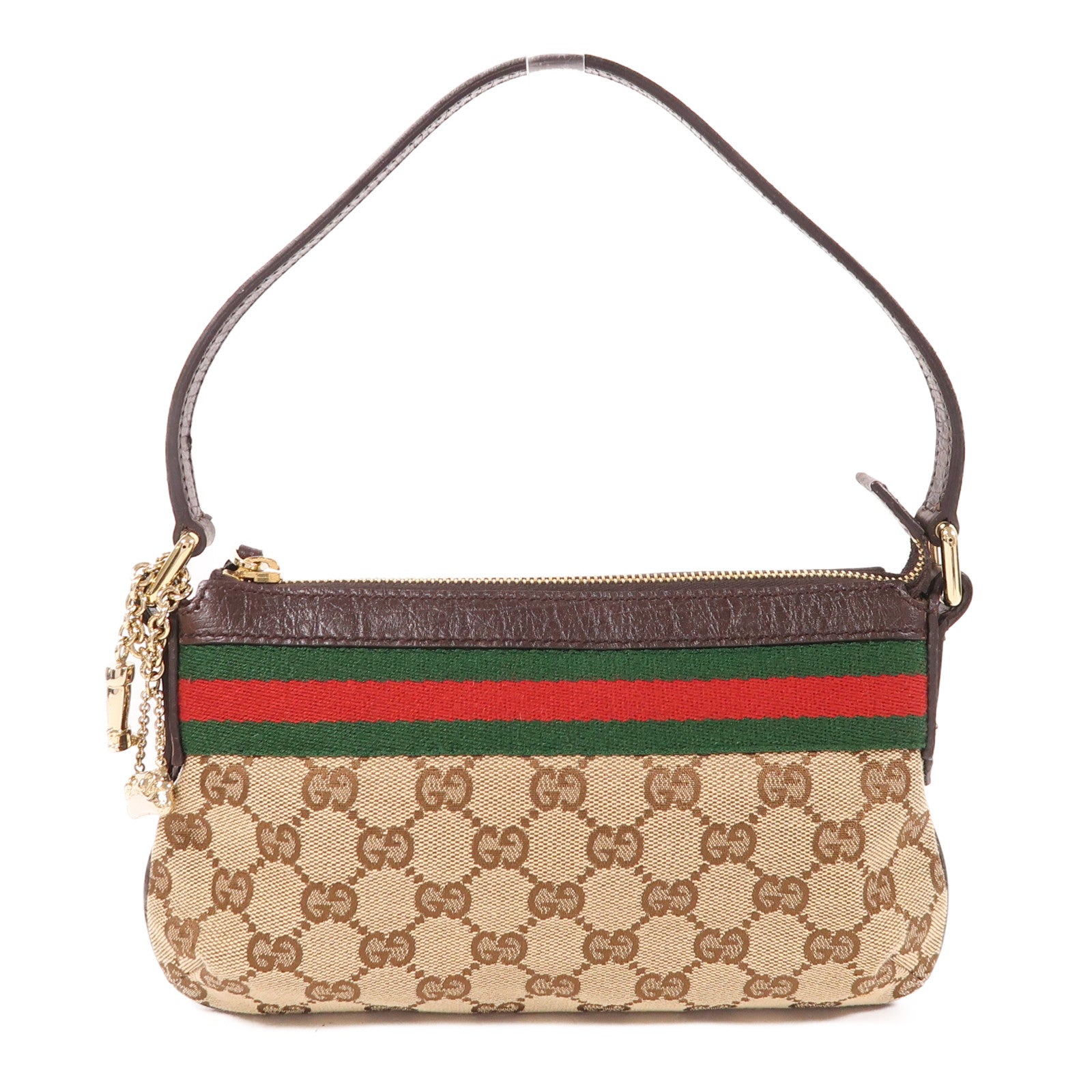 GUCCI 帆布Shoulder Bag金扣肩背袋
