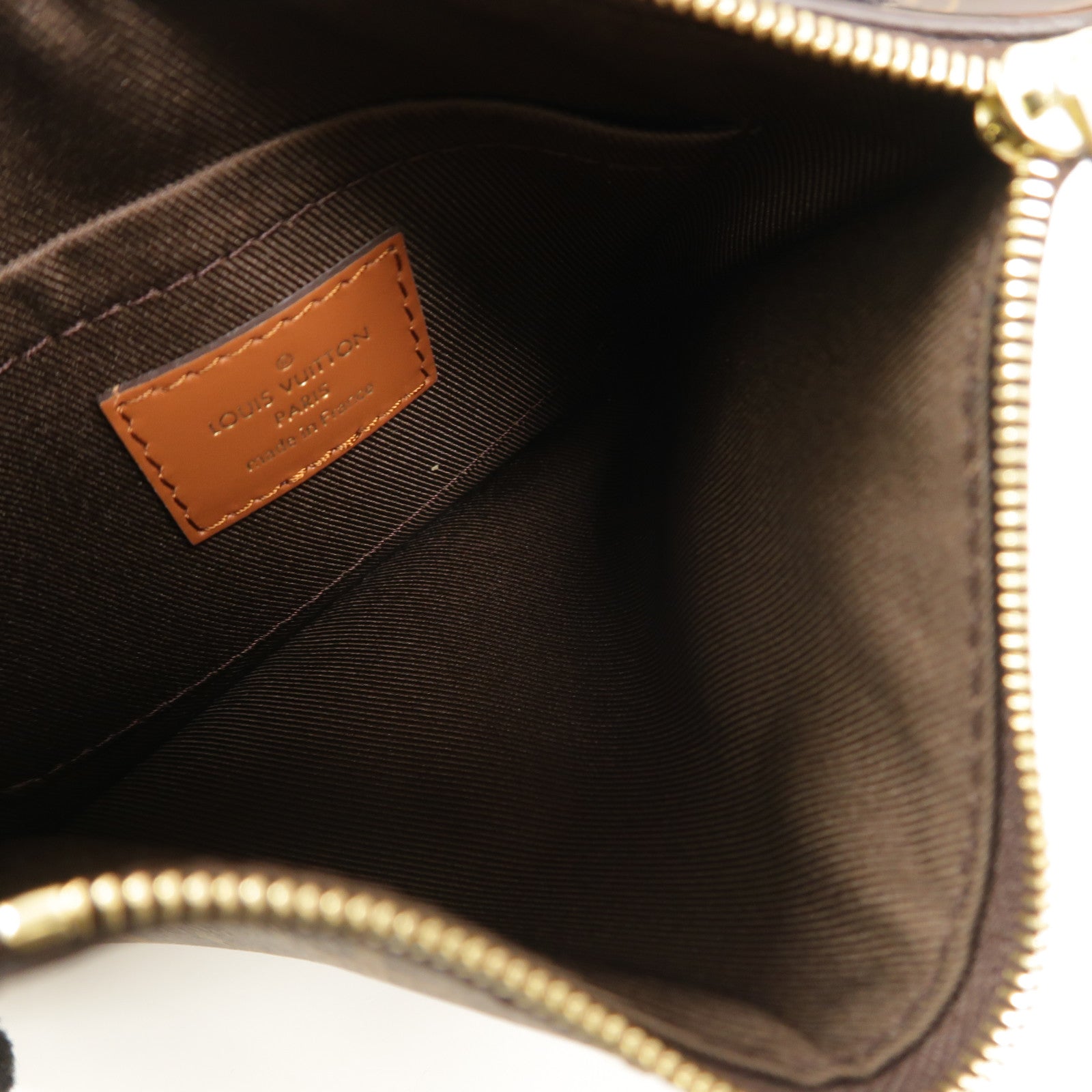 LOUIS VUITTON Monogram Reverse Loop Hobo金扣手挽肩背兩用袋棕色