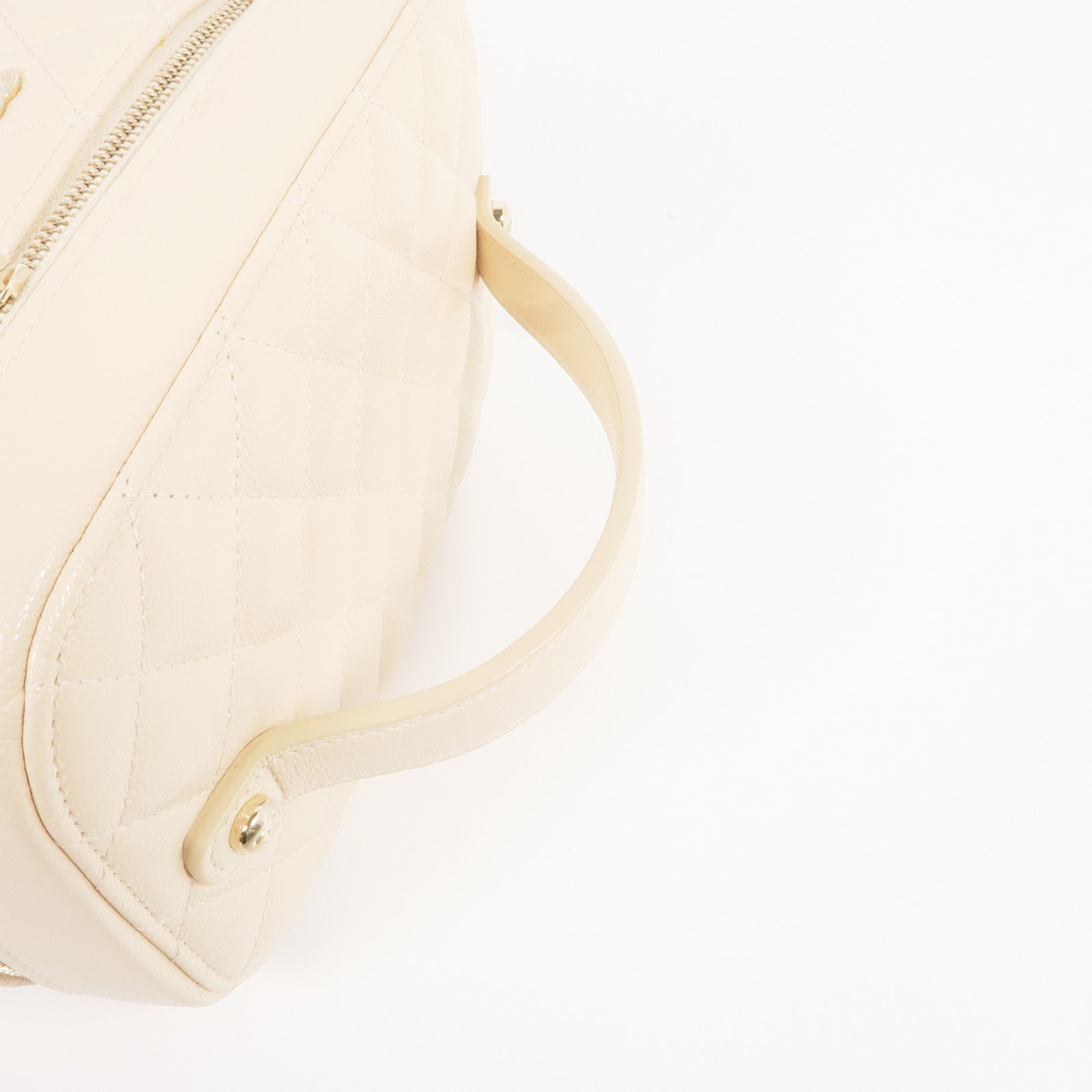 CHANEL 牛皮皮革Vanity Pouch金扣手挽袋/化妝袋