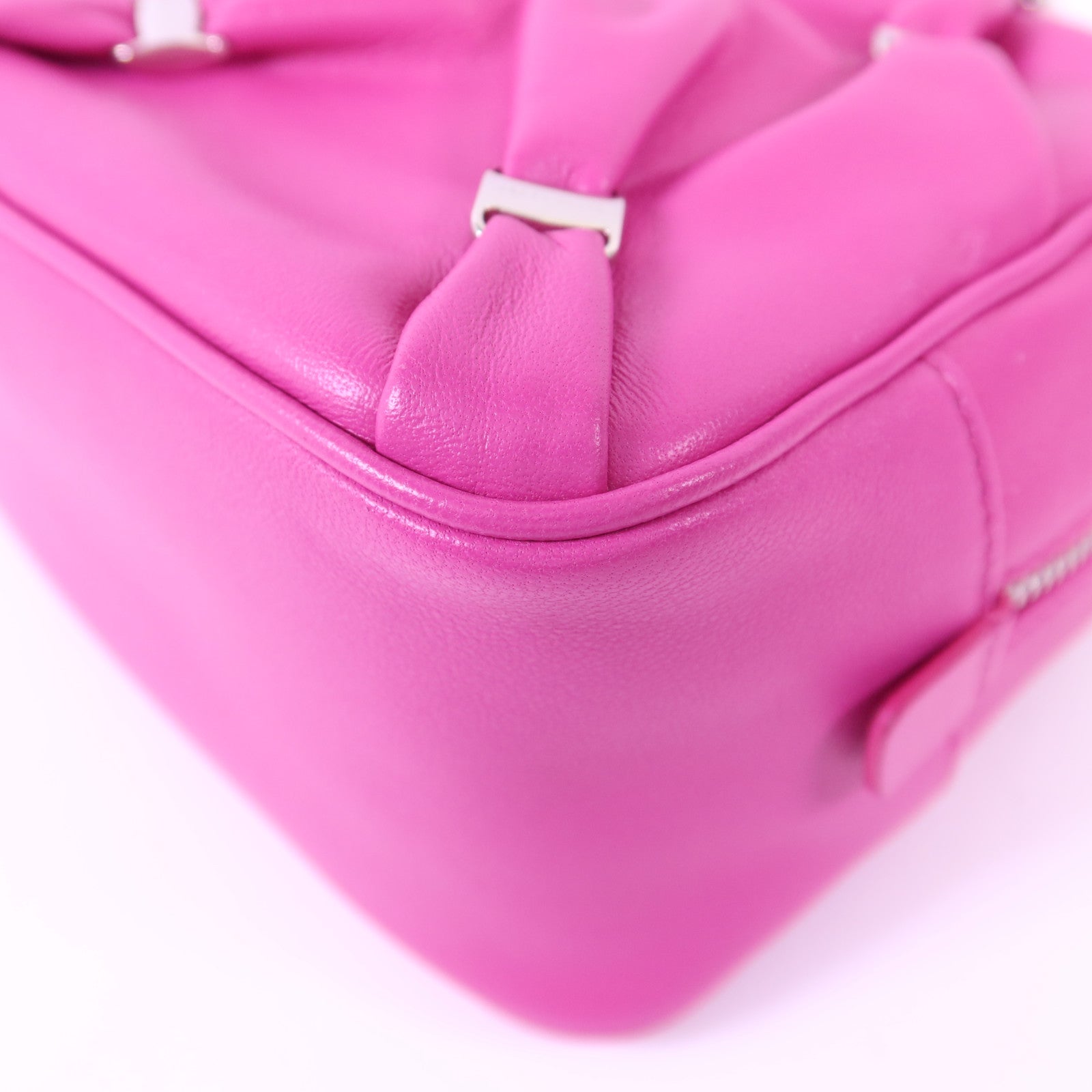 Salvatore Ferragamo 羊皮皮革2 Way Shoulder Bag銀扣手挽肩背兩用袋