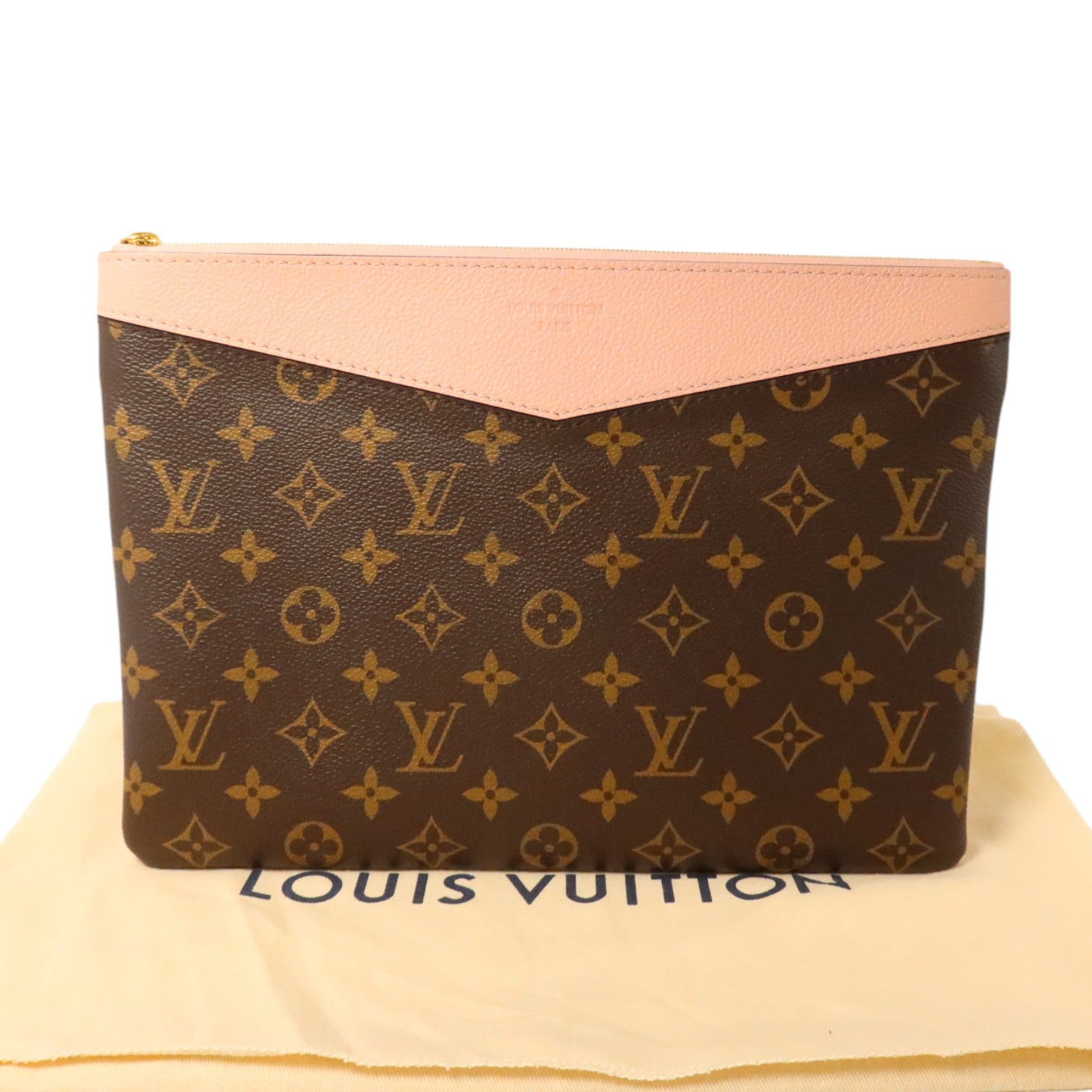 LOUIS VUITTON Monogram Daily Pouch金扣手拿包