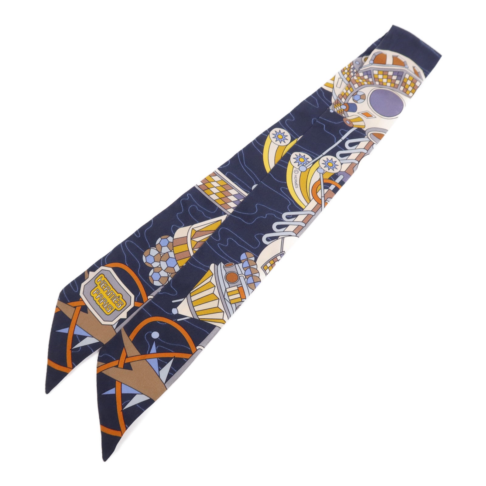 HERMES 絲質Twilly絲巾