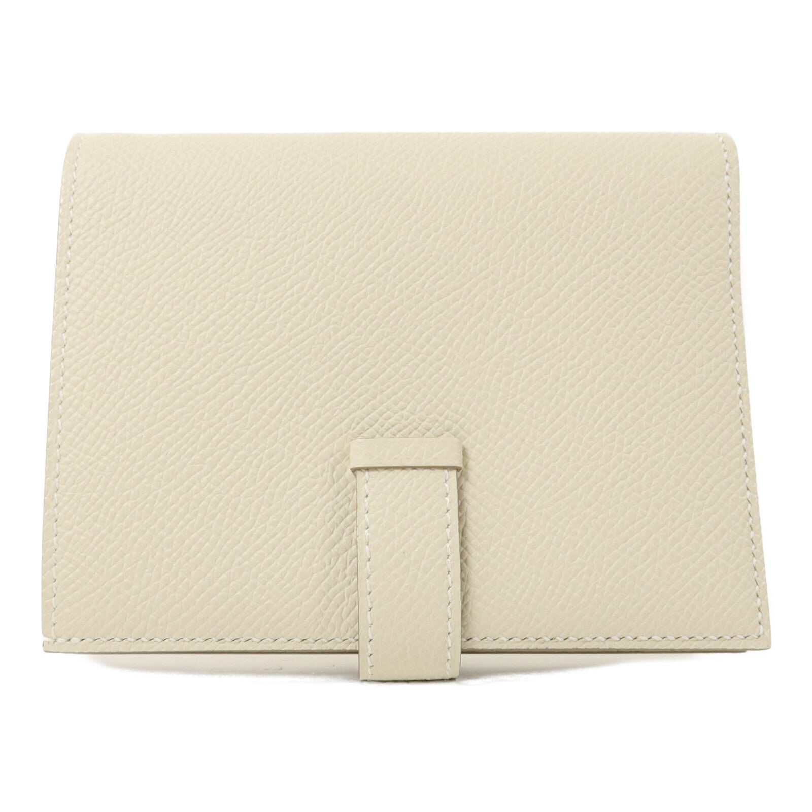 HERMES Epsom皮革Bearn Compact Wallet錢包Craie