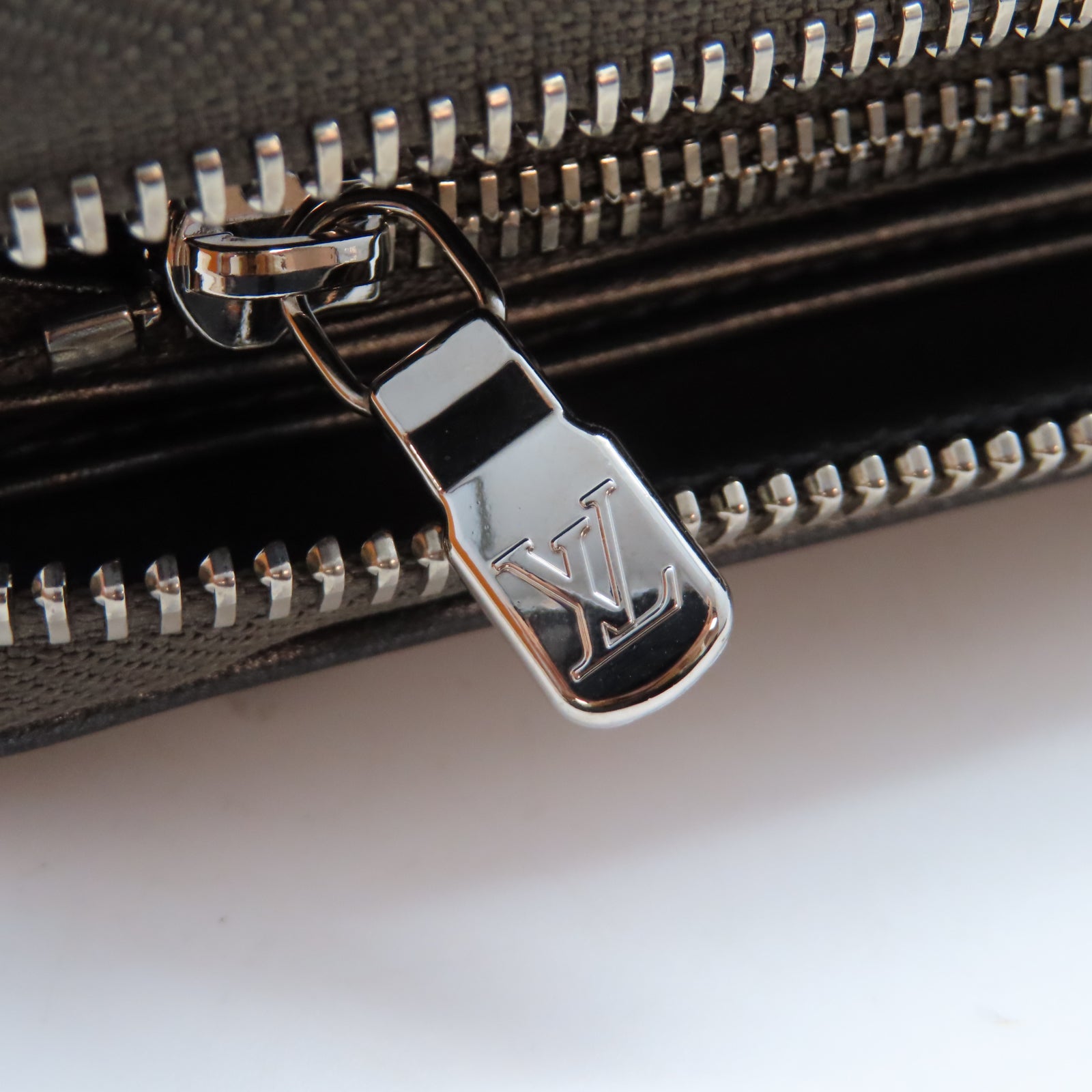 LOUIS VUITTON Monogram Long Wallet銀扣長錢包灰色