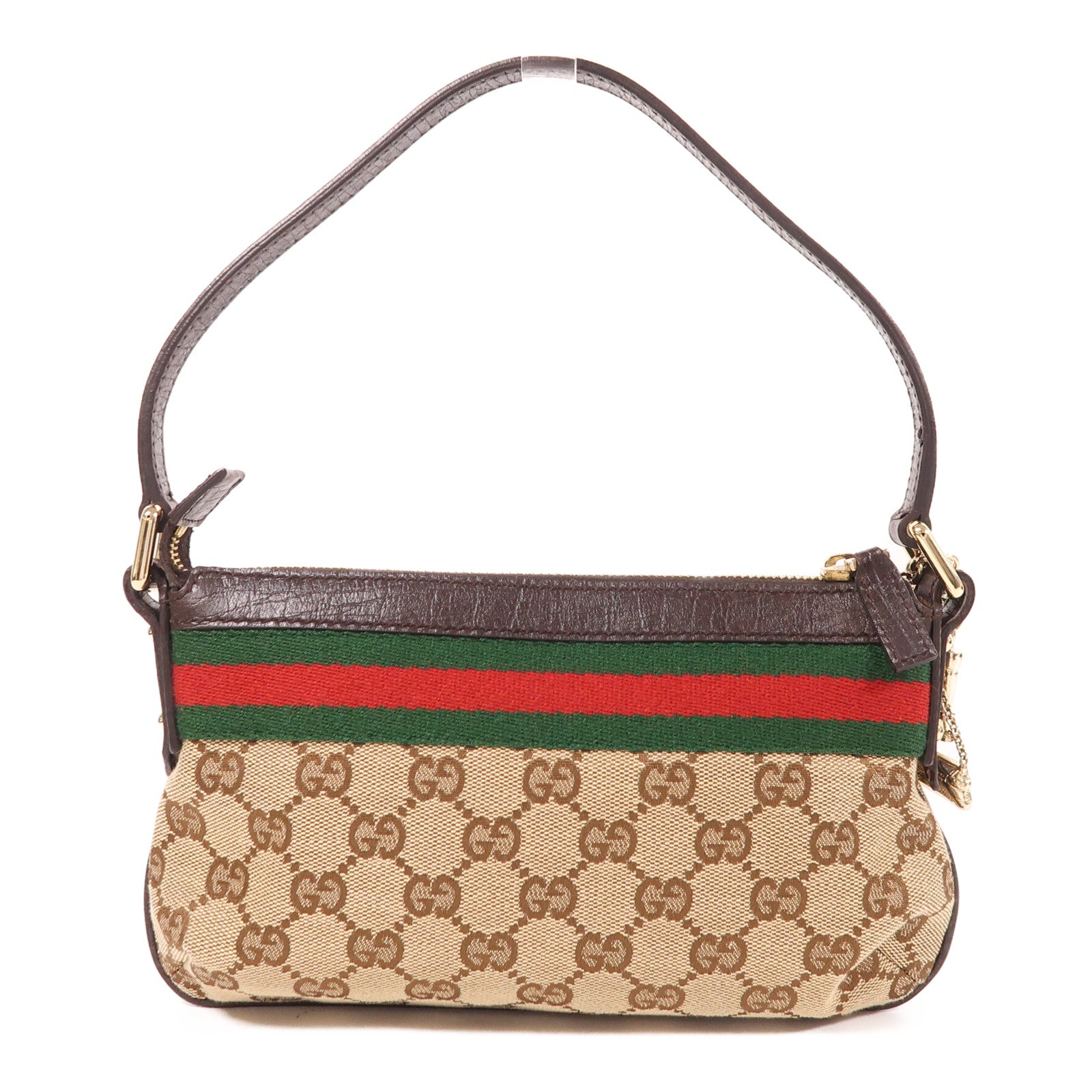 GUCCI 帆布Shoulder Bag金扣肩背袋