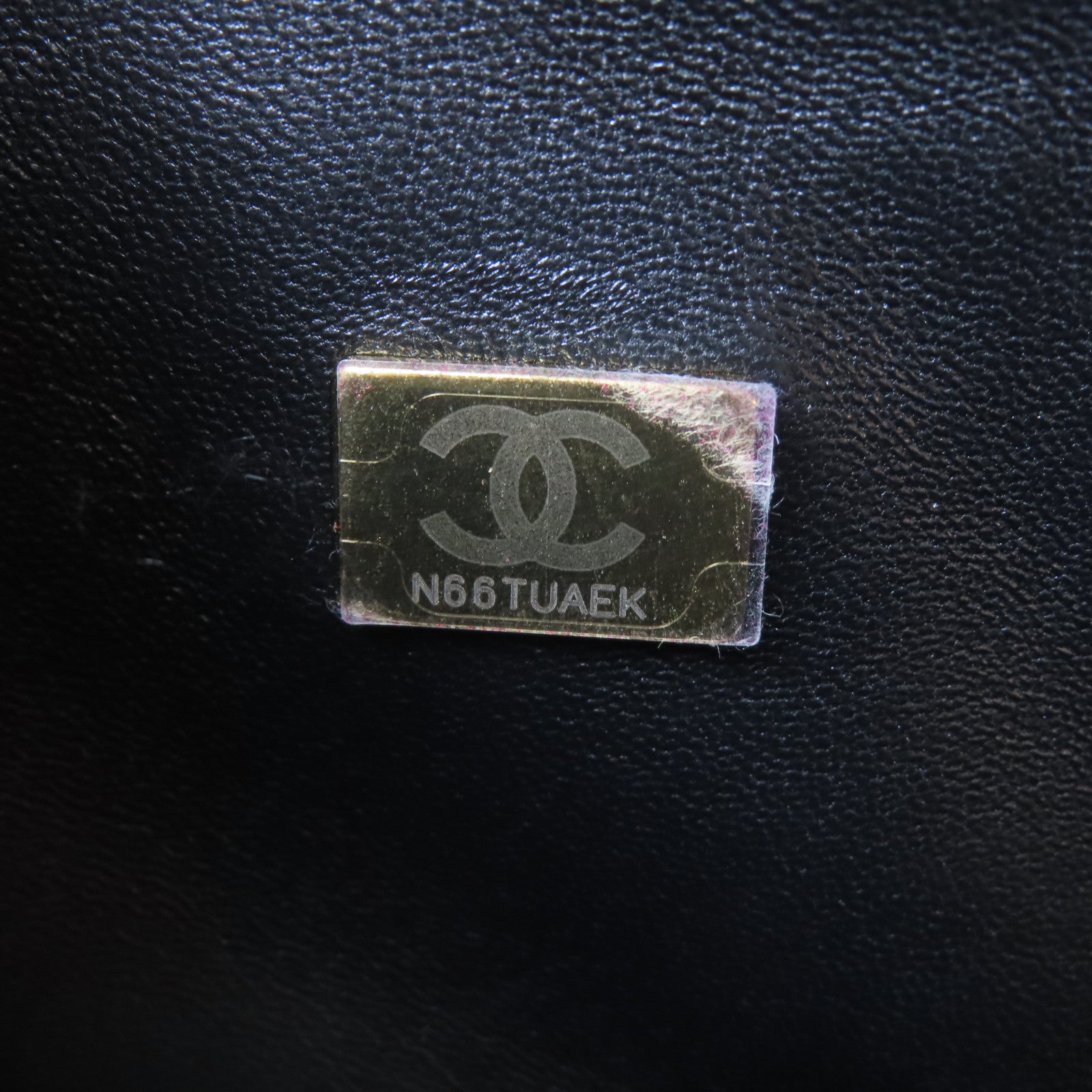 CHANEL 菱格羊皮皮革Chain Shoulder玫瑰金扣鏈帶肩背袋黑色
