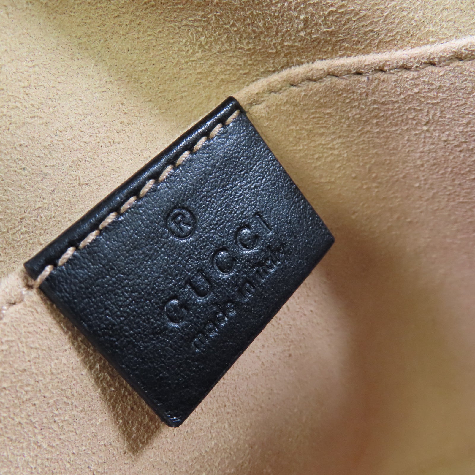 GUCCI 牛皮皮革GG Marmont Shoulder Bag金扣肩背袋黑色