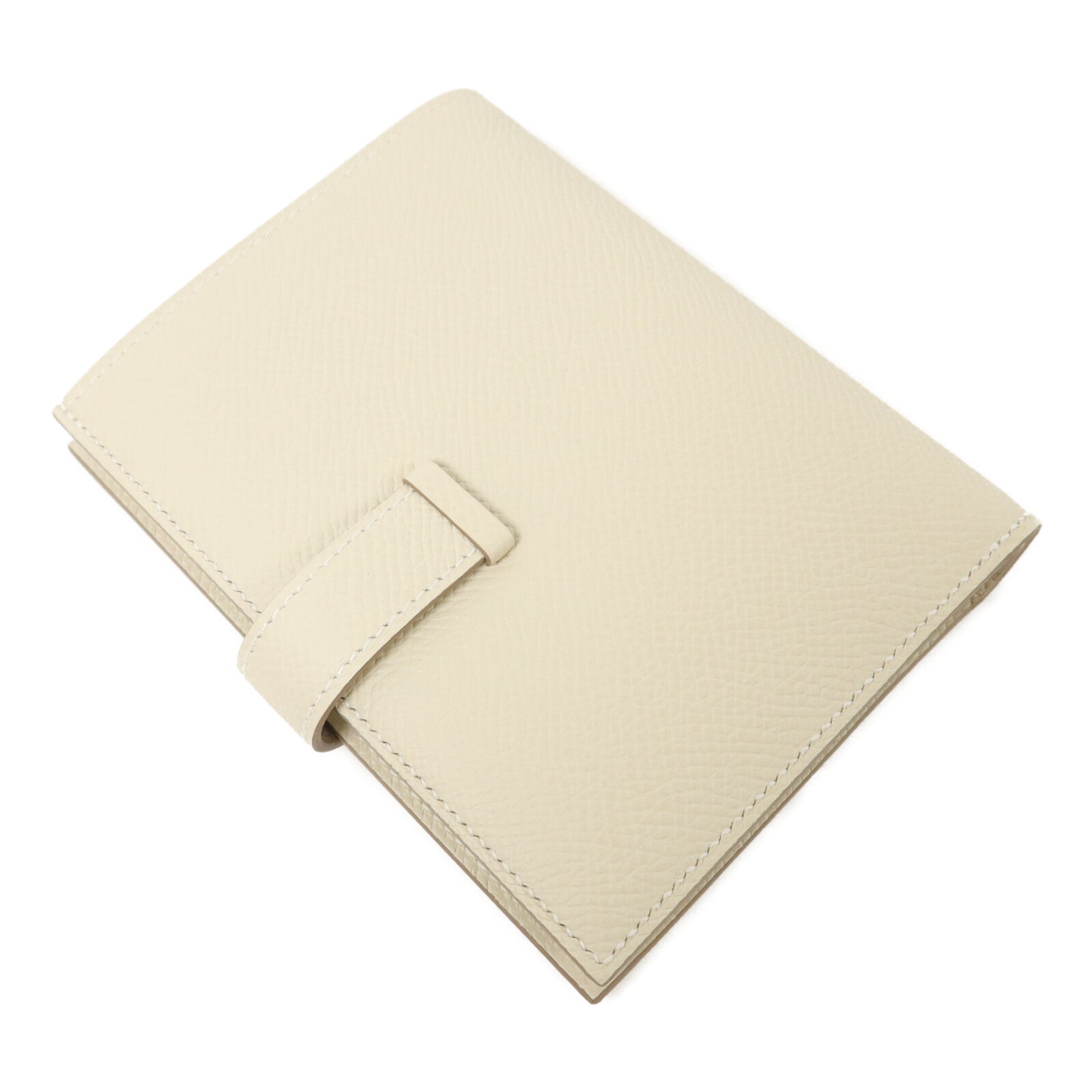 HERMES Epsom皮革Bearn Compact Wallet錢包Craie