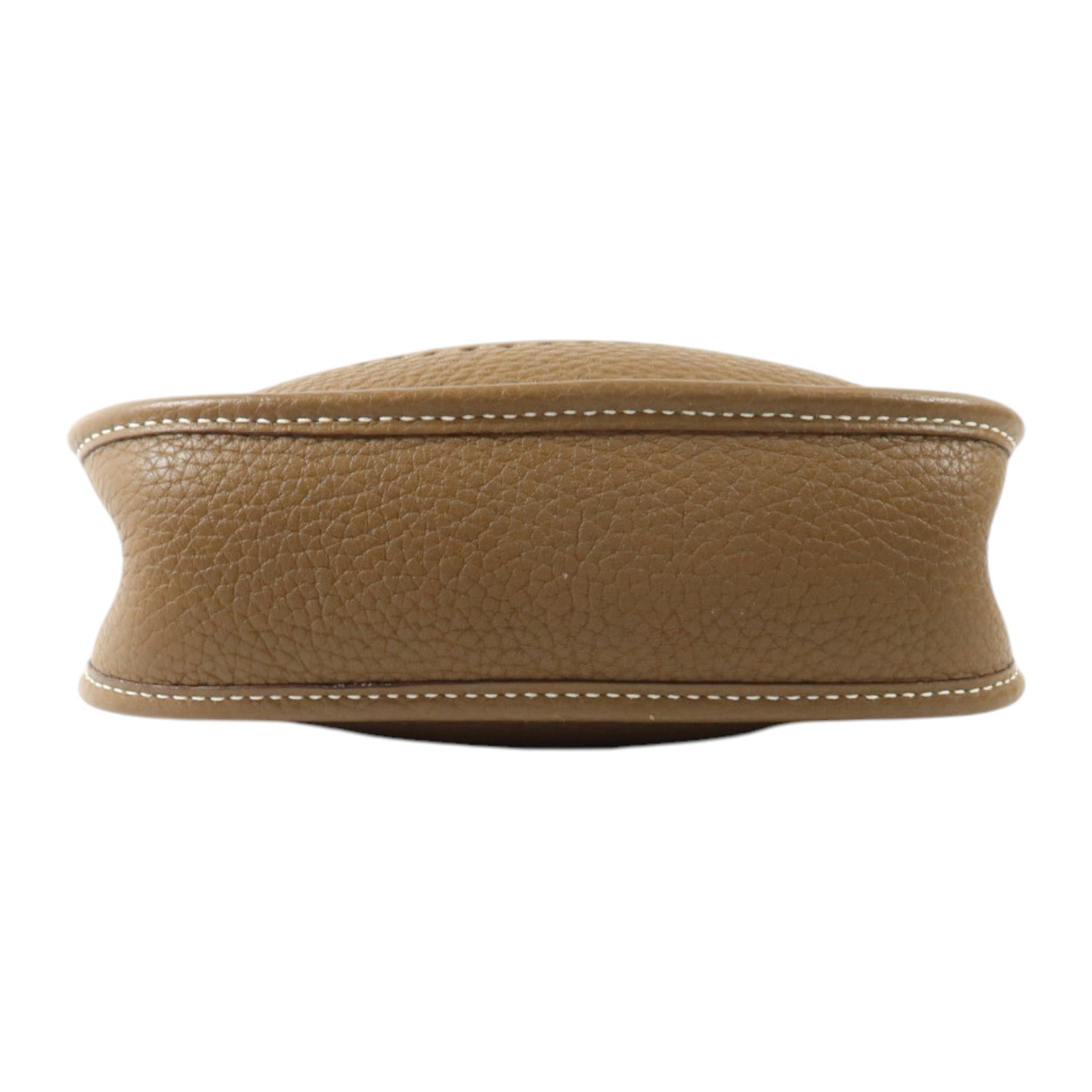 HERMES Clemence皮革Evelyne TPM銀扣肩背袋Etoupe