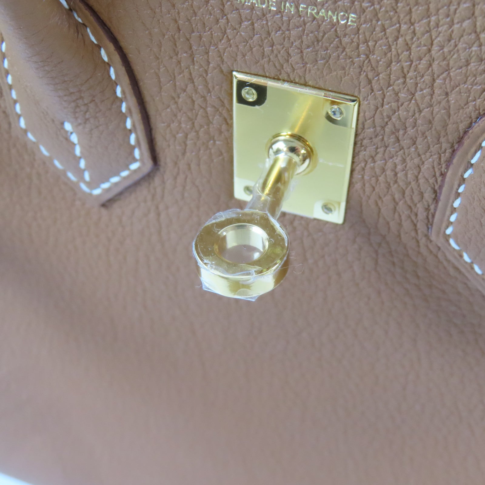 HERMES 【激減優惠】Togo皮革Birkin 25金扣手挽肩背兩用袋Gold/駝色