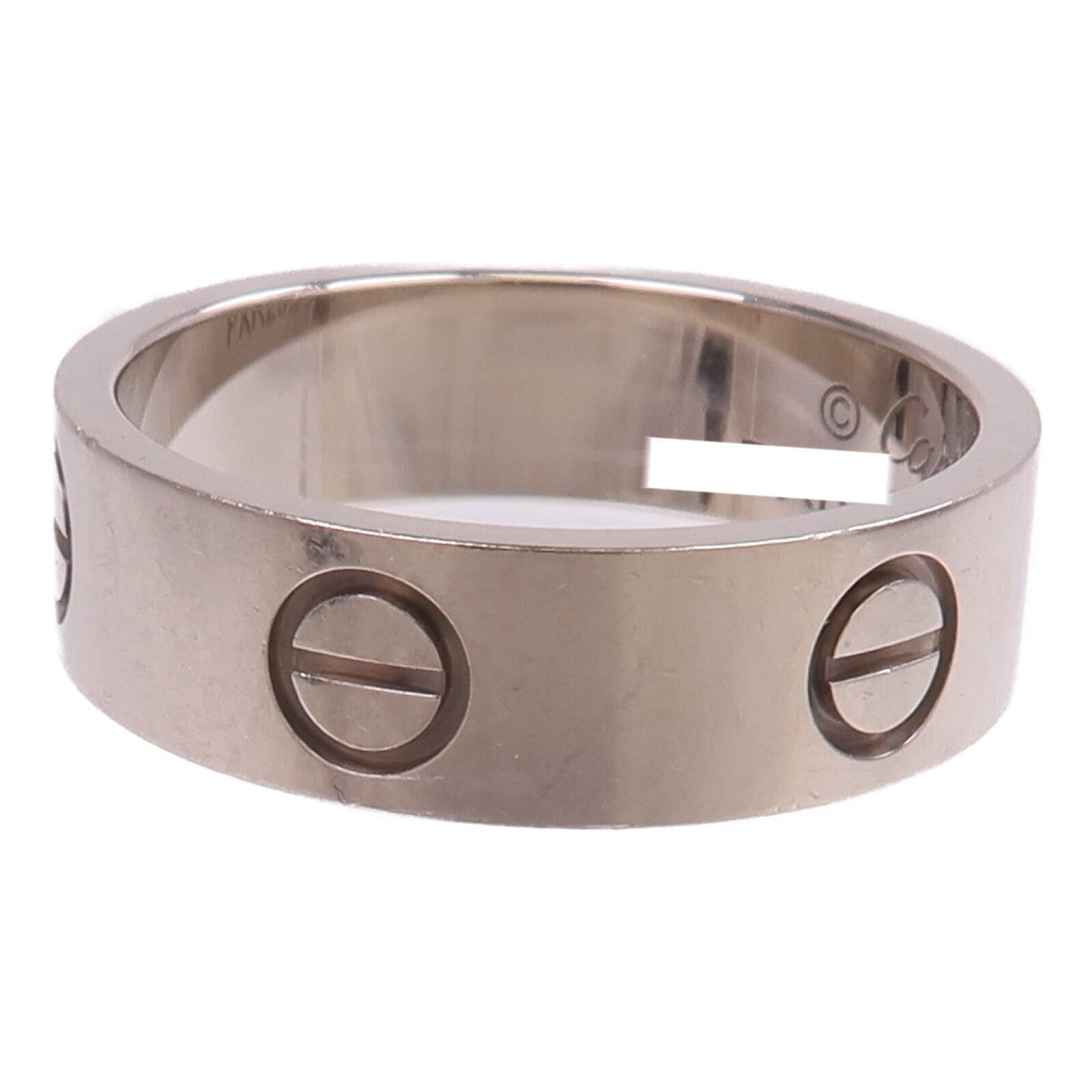 CARTIER 18K白金Love Ring戒指Cartier#54/US#6.75