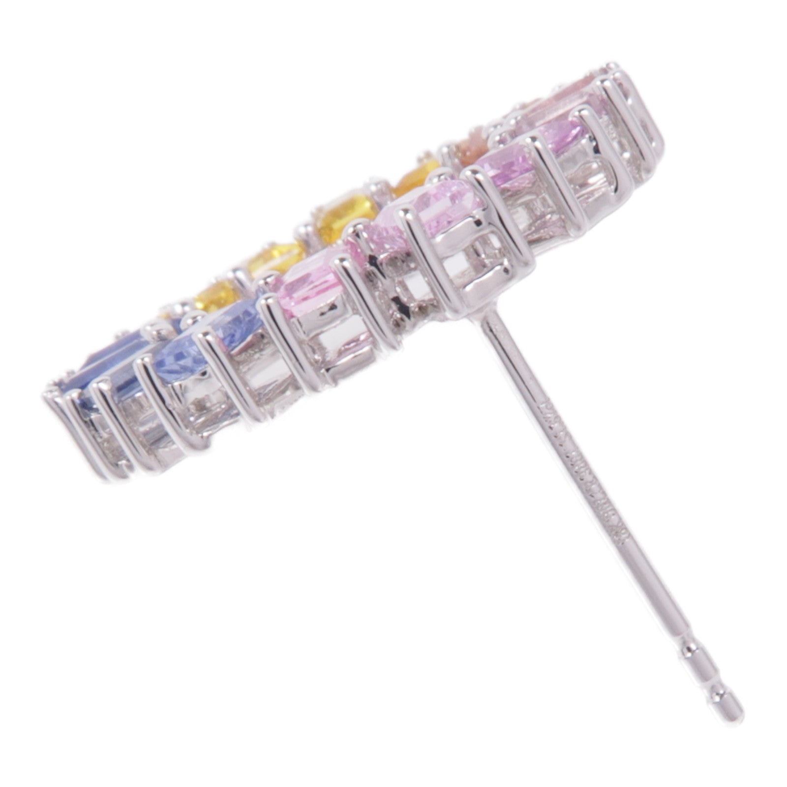 JEWELRY 【激減優惠】18K白金Sapphire Earrings彩色藍寶石耳環