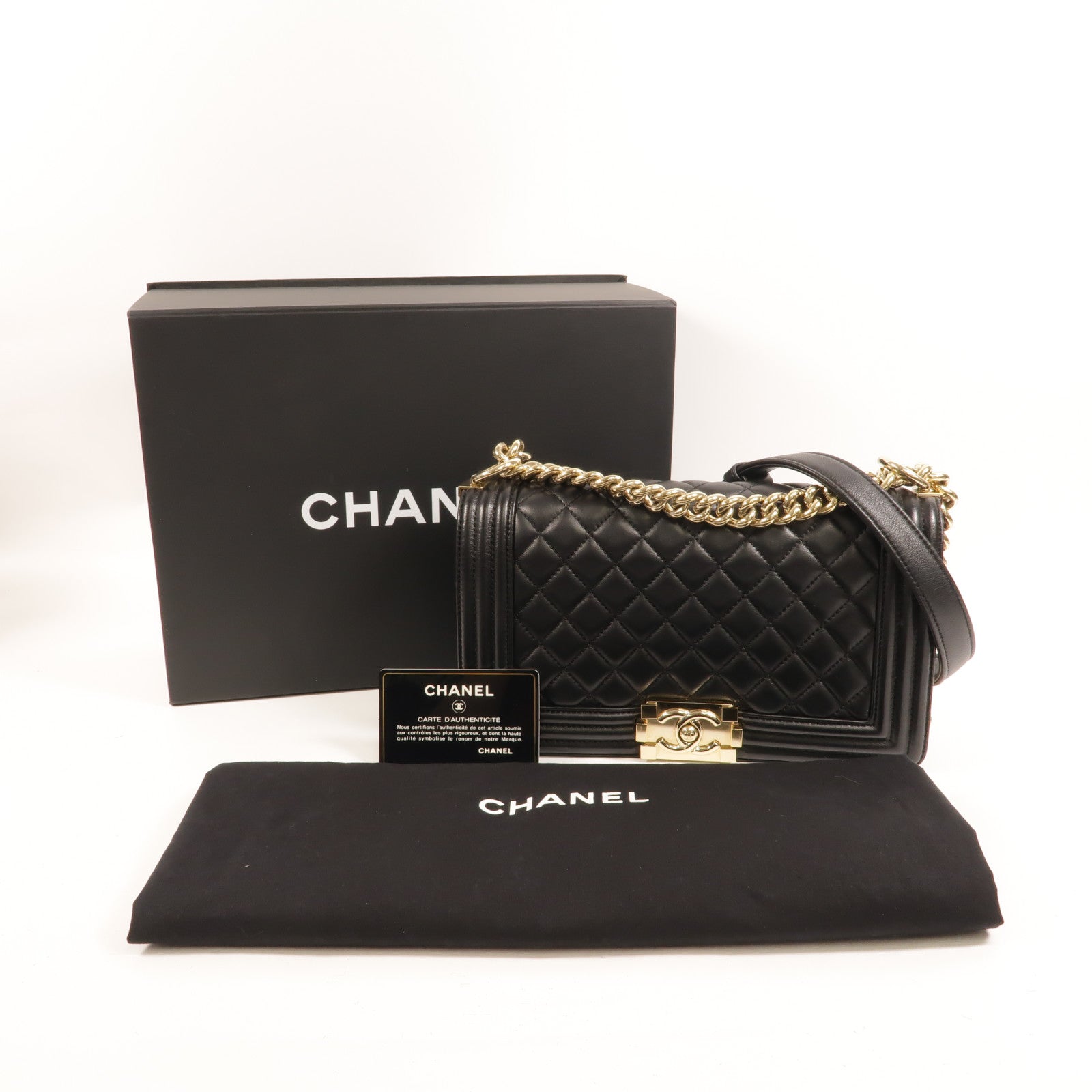 CHANEL 羊皮皮革Boy 25肩背袋