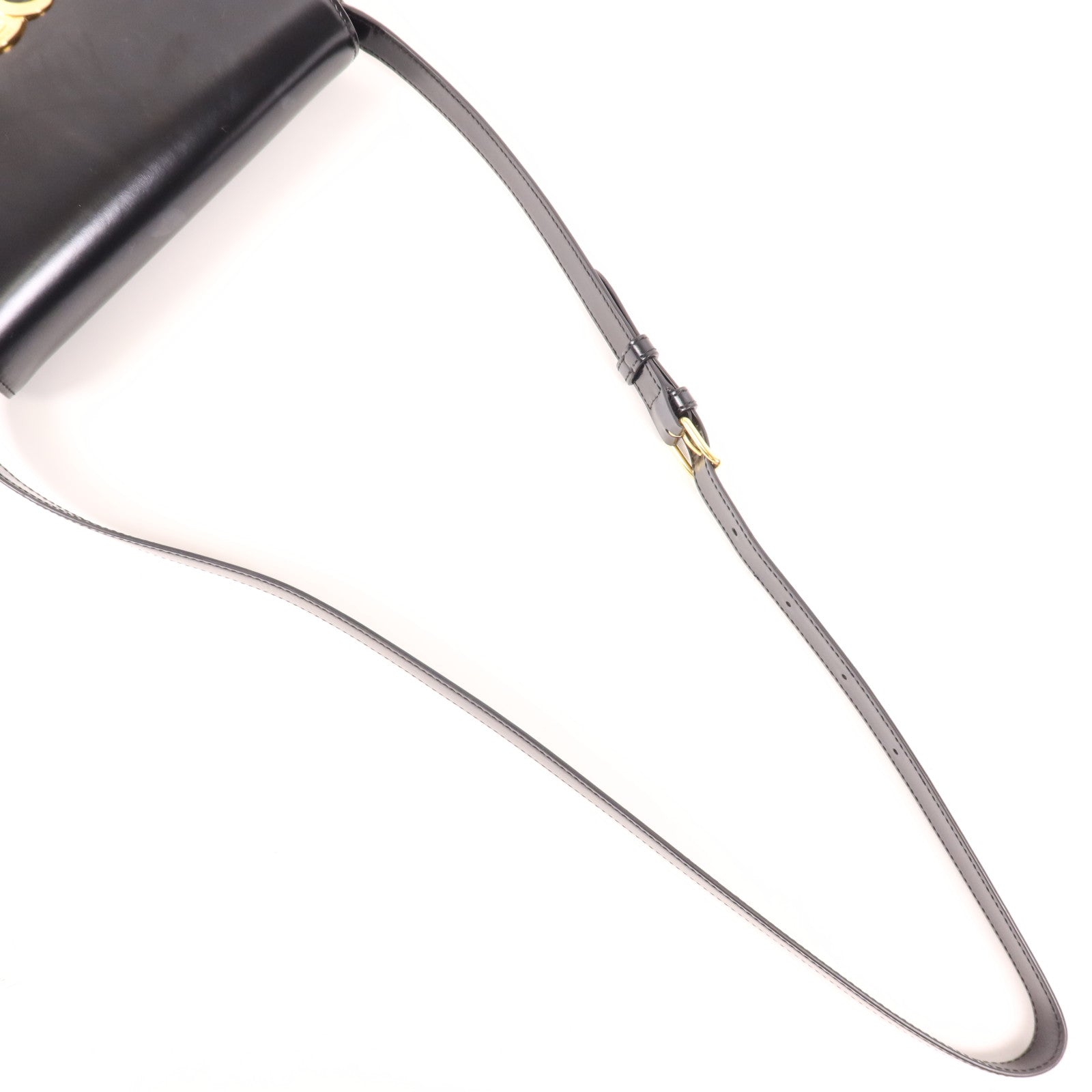 CELINE 牛皮皮革Triomphe金扣肩背袋