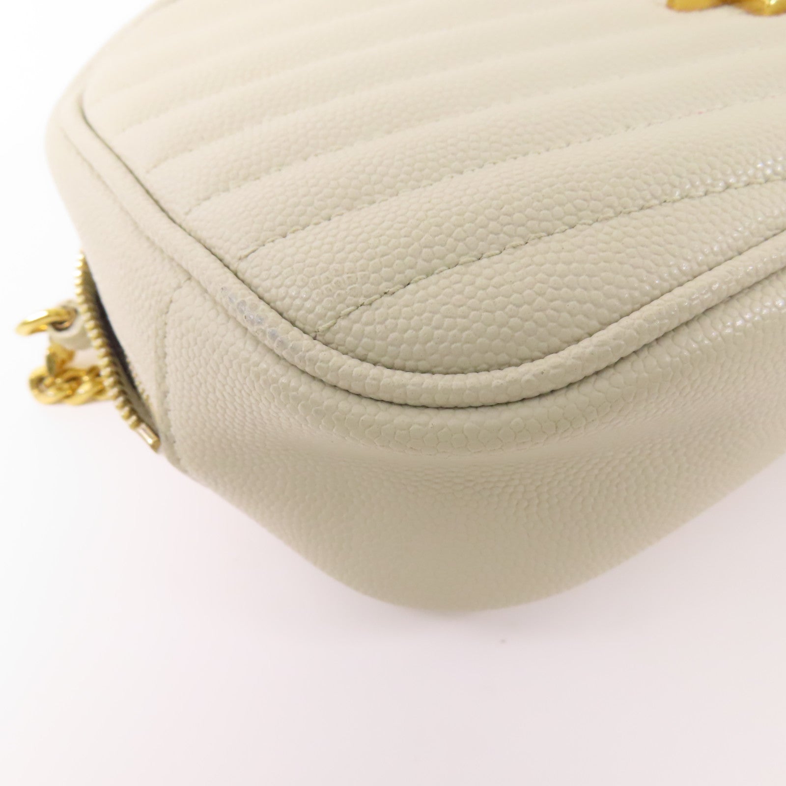 SAINT LAURENT 牛皮皮革Lou Mini金扣鏈帶肩背袋