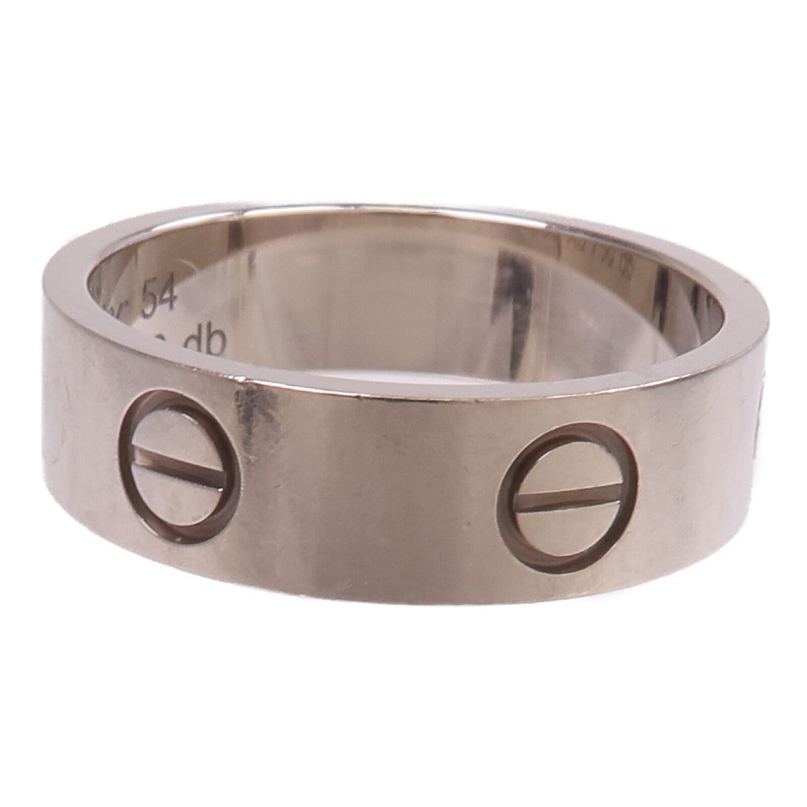 CARTIER 18K白金Love Ring戒指Cartier#54/US#6.75