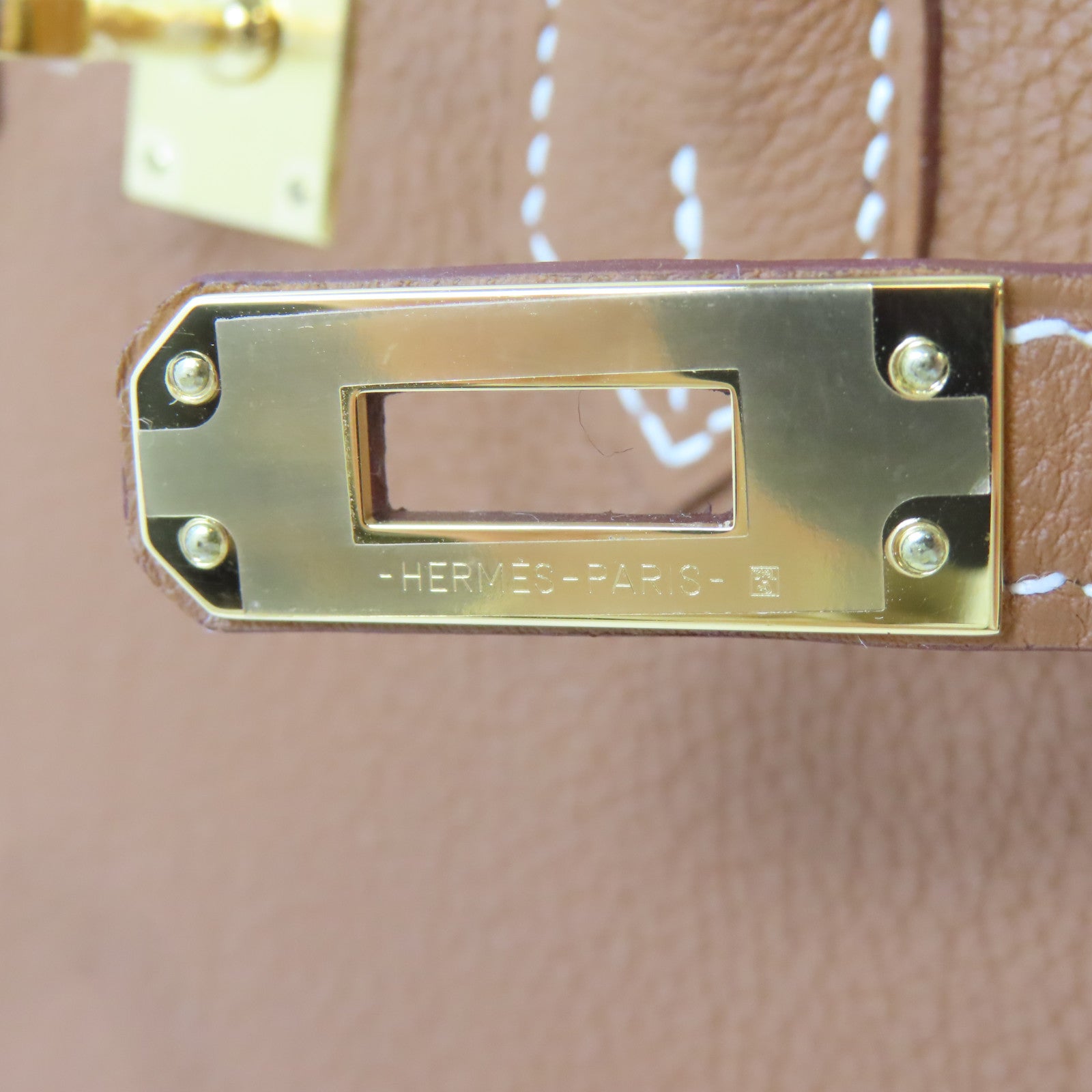 HERMES 【激減優惠】Togo皮革Birkin 25金扣手挽肩背兩用袋Gold/駝色