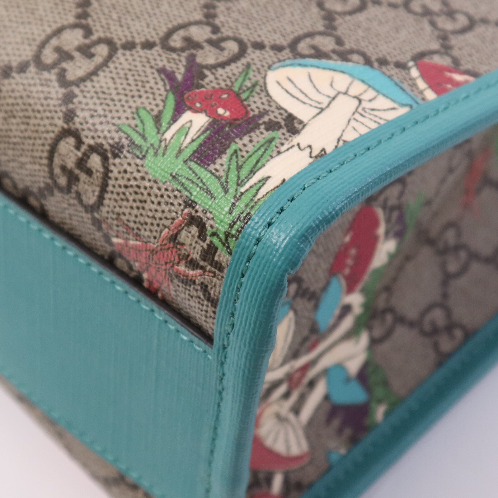 GUCCI 塗層帆布Hand Bag銀扣手挽袋