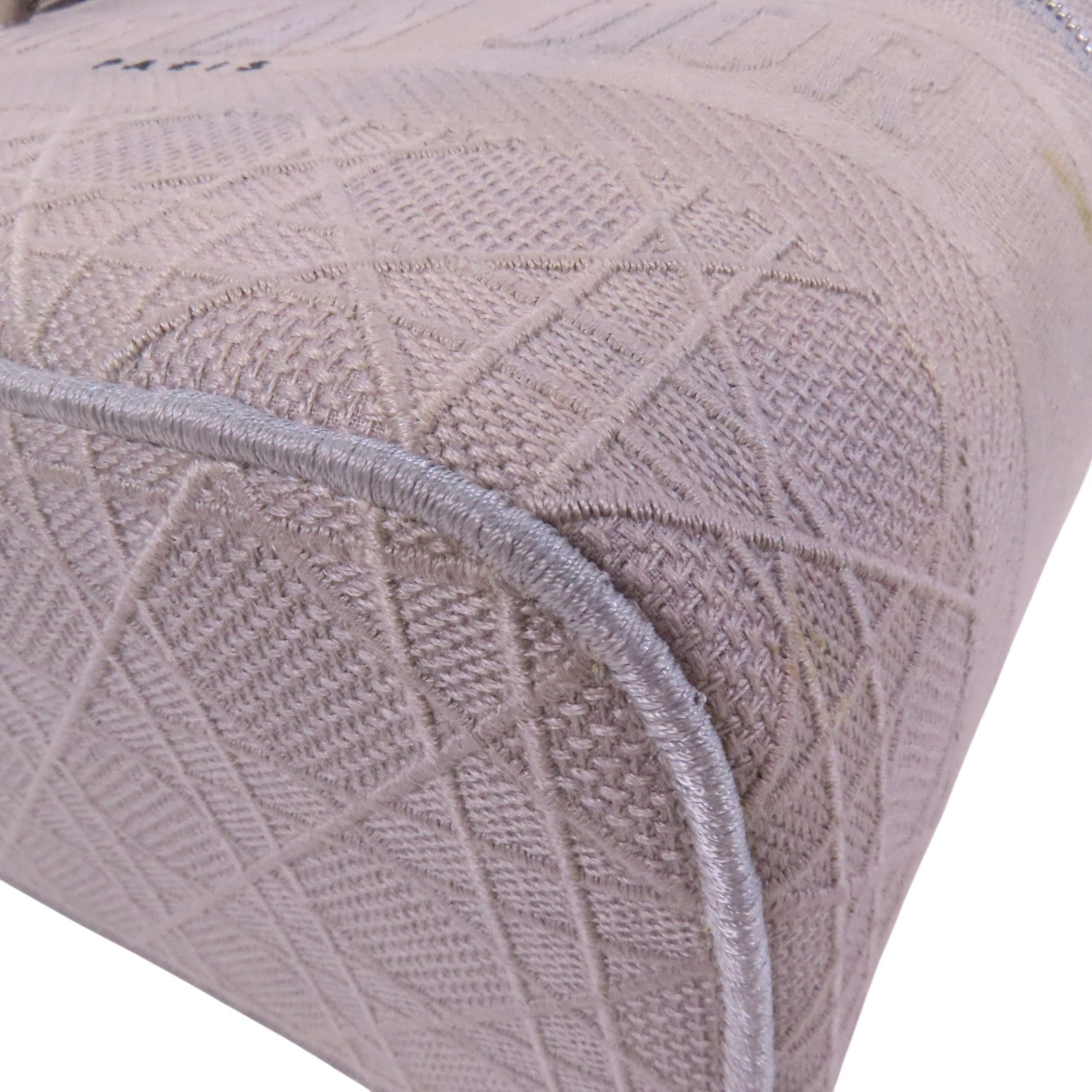 Dior 帆布Vanity Case銀扣手挽袋