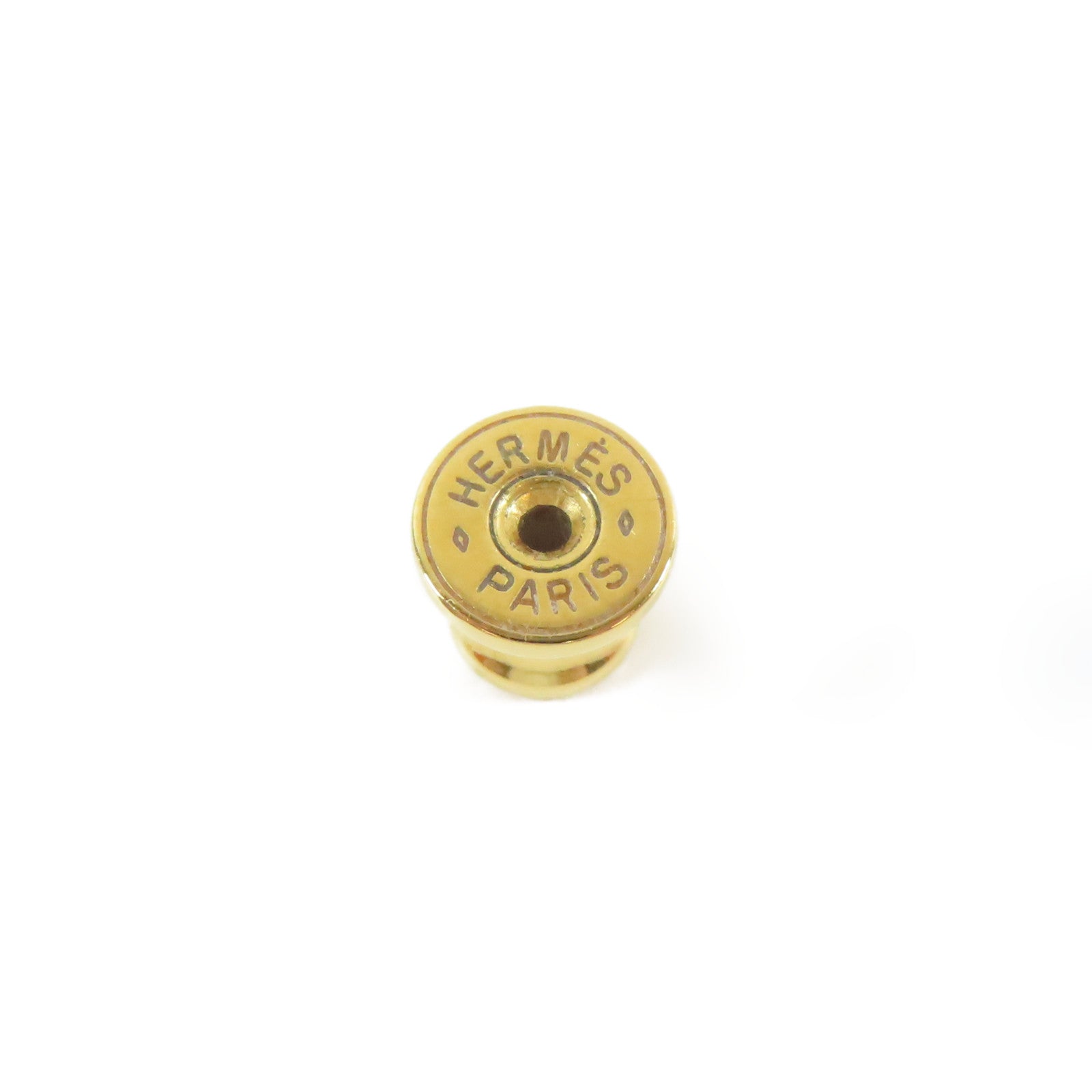 HERMES 金屬P op H Earrings耳環灰色