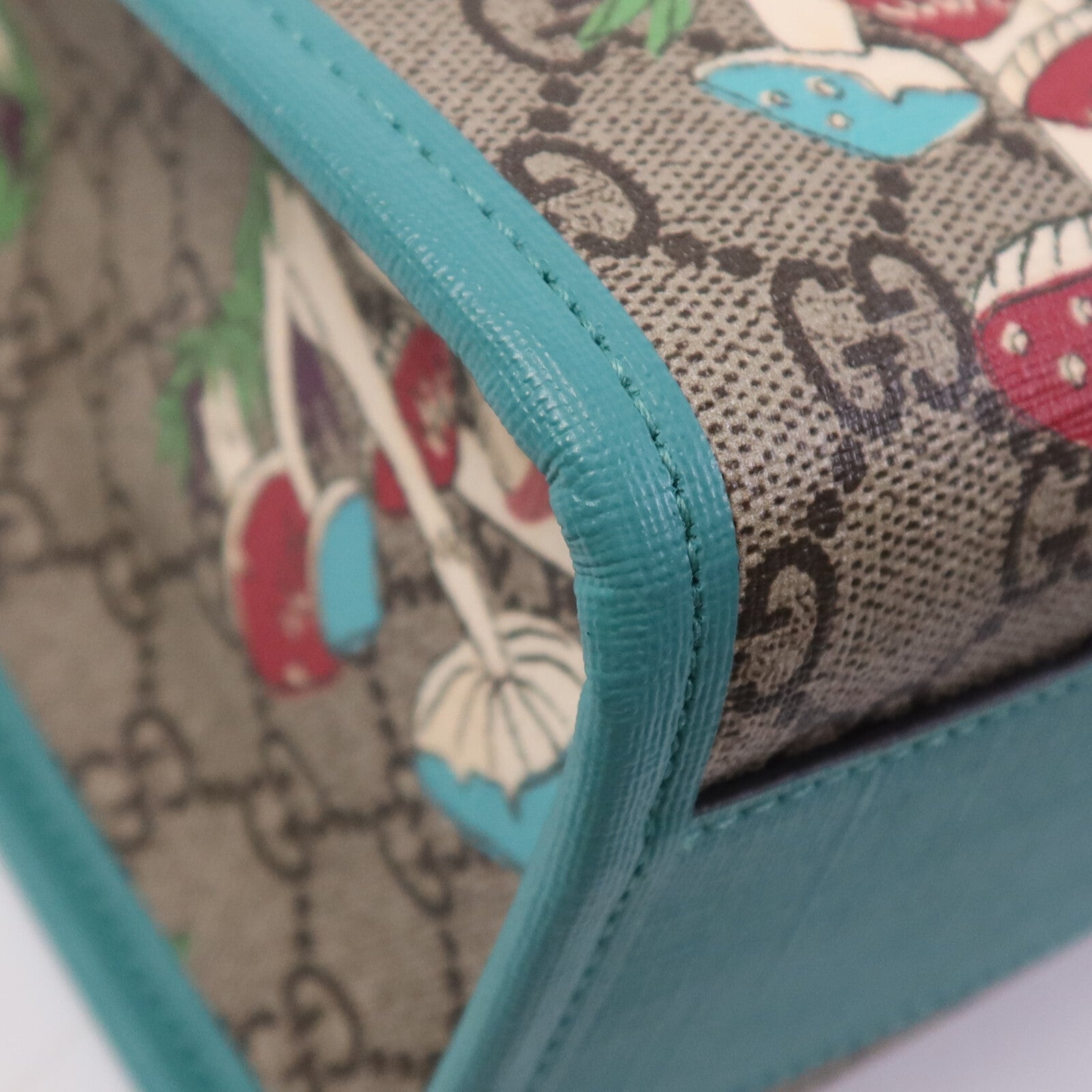 GUCCI 塗層帆布Hand Bag銀扣手挽袋