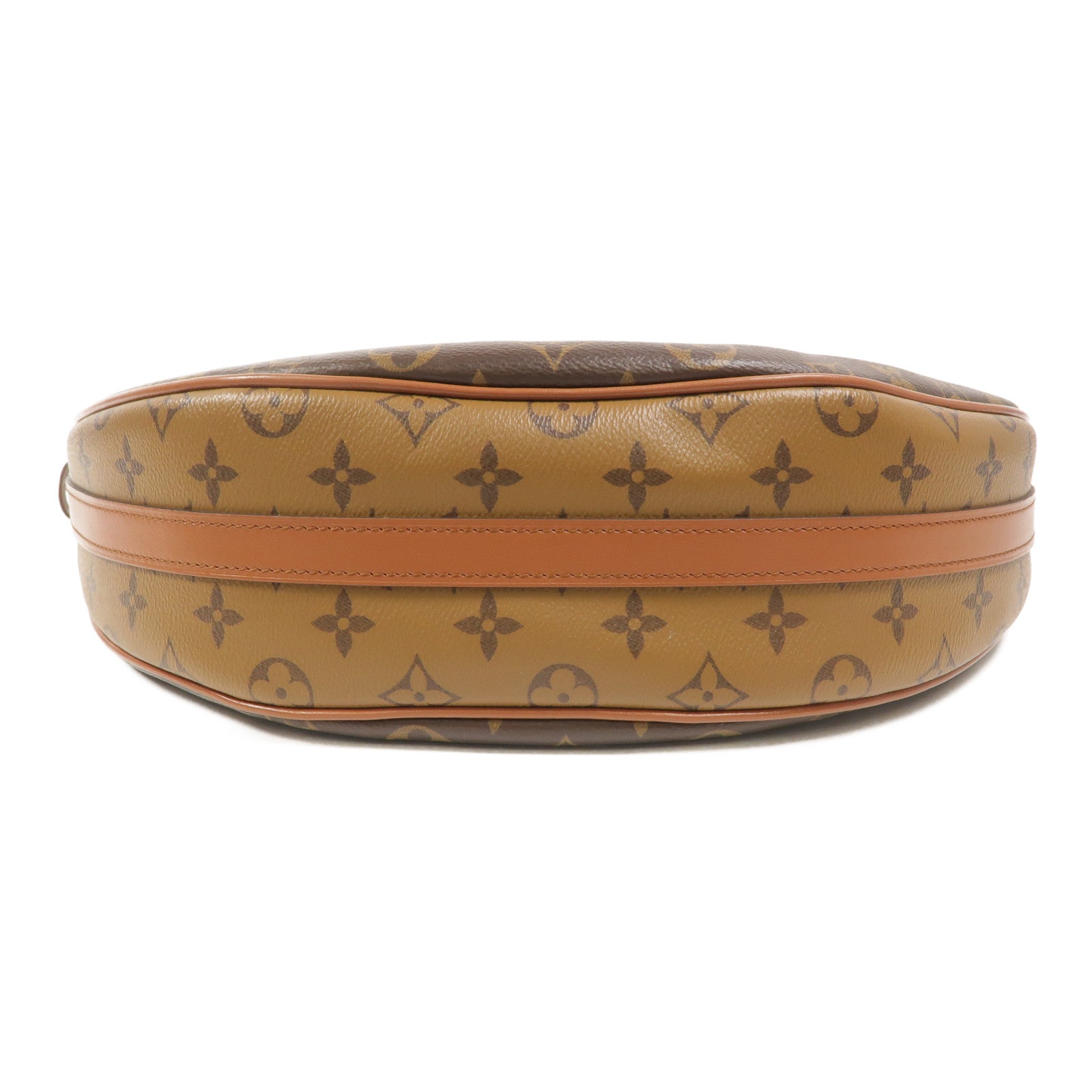 LOUIS VUITTON Monogram Reverse Loop Hobo金扣手挽肩背兩用袋棕色