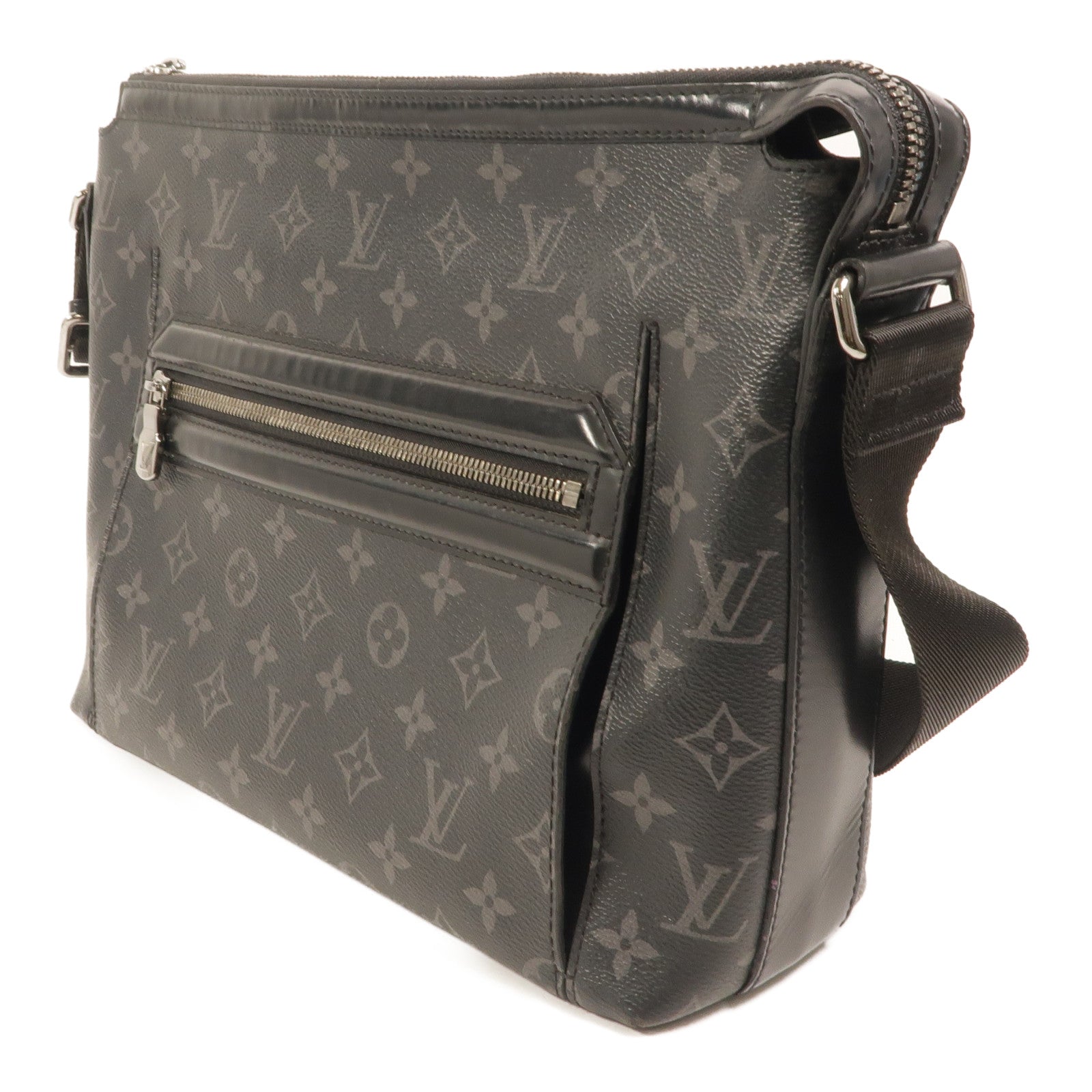 LOUIS VUITTON Monogram Eclipse Odyssey Messenger PM肩背袋