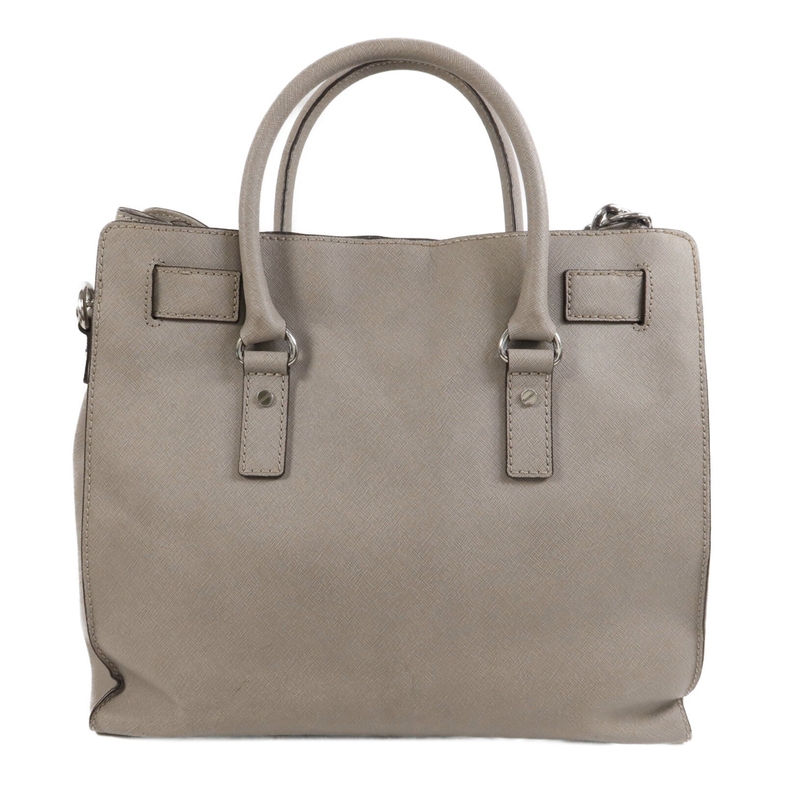 Michael Kors 牛皮皮革Hamilton Shoulder Tote鏈帶手挽肩背兩用袋