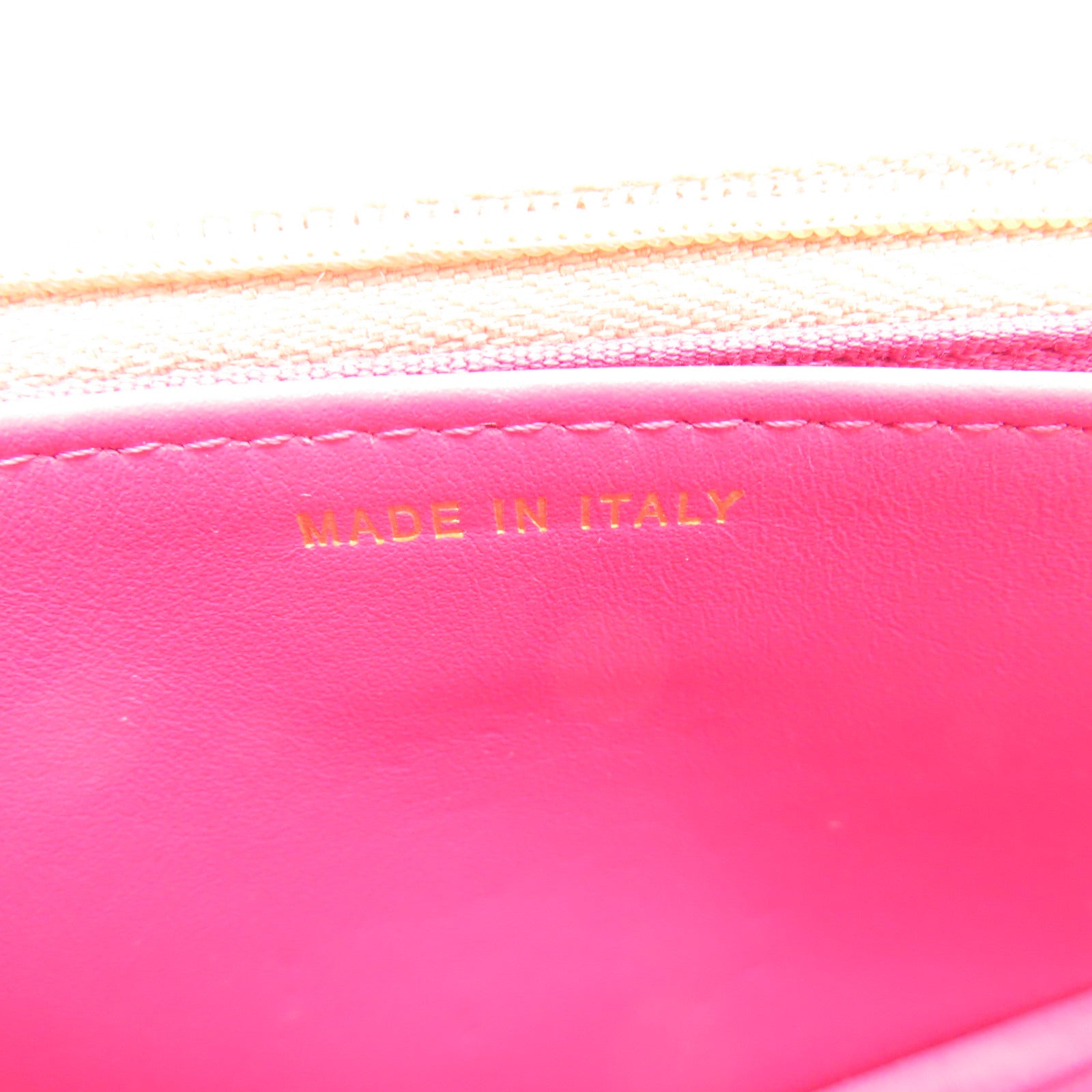 CHANEL 【清倉大減價】菱格牛皮皮革Wallet On Chain金扣鏈帶肩背袋粉紅色