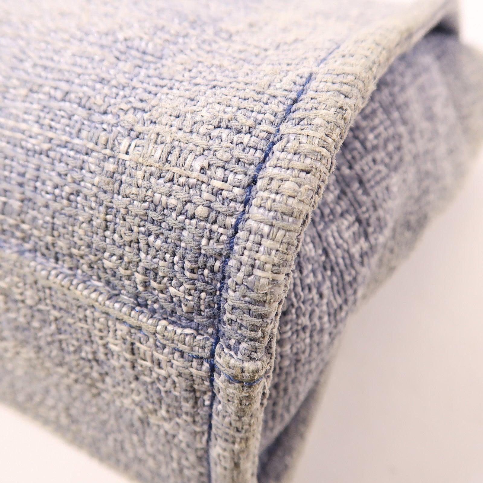 CHANEL Tweed Deauville Tote銀扣鏈帶肩背袋