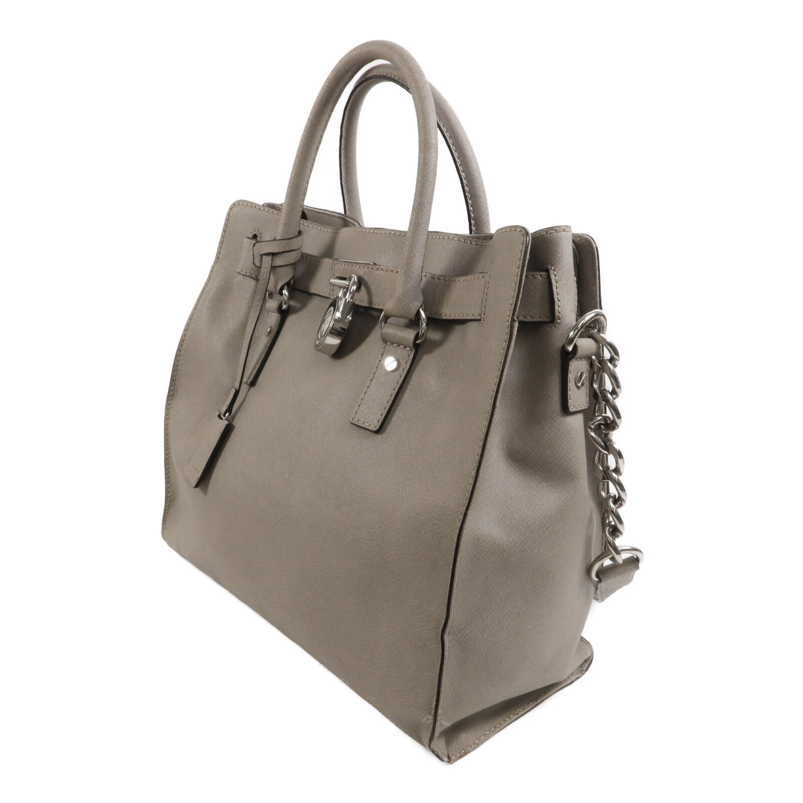 Michael Kors 牛皮皮革Hamilton Shoulder Tote鏈帶手挽肩背兩用袋