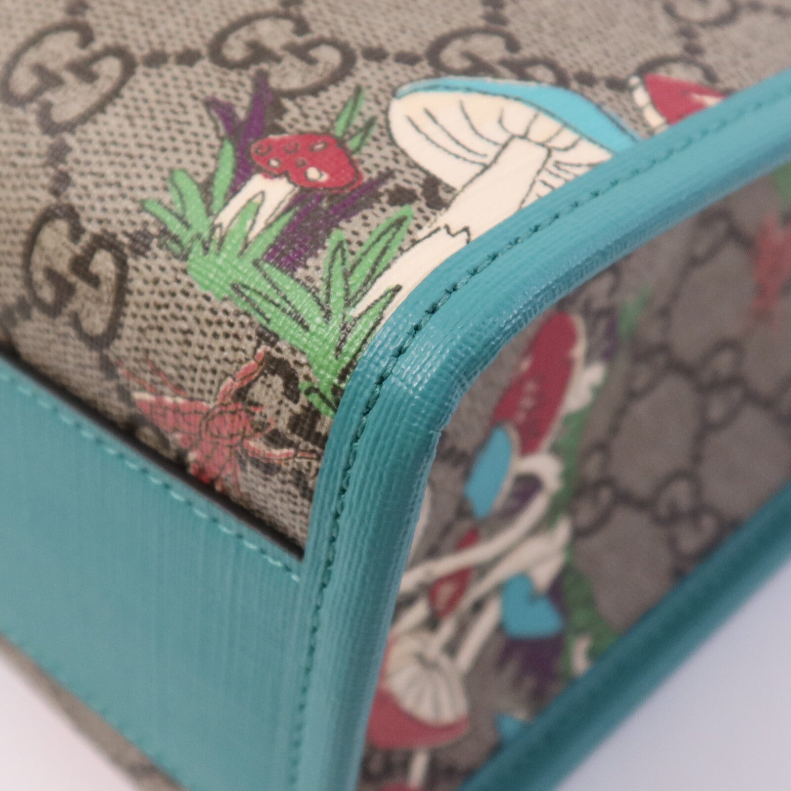 GUCCI 塗層帆布Hand Bag銀扣手挽袋