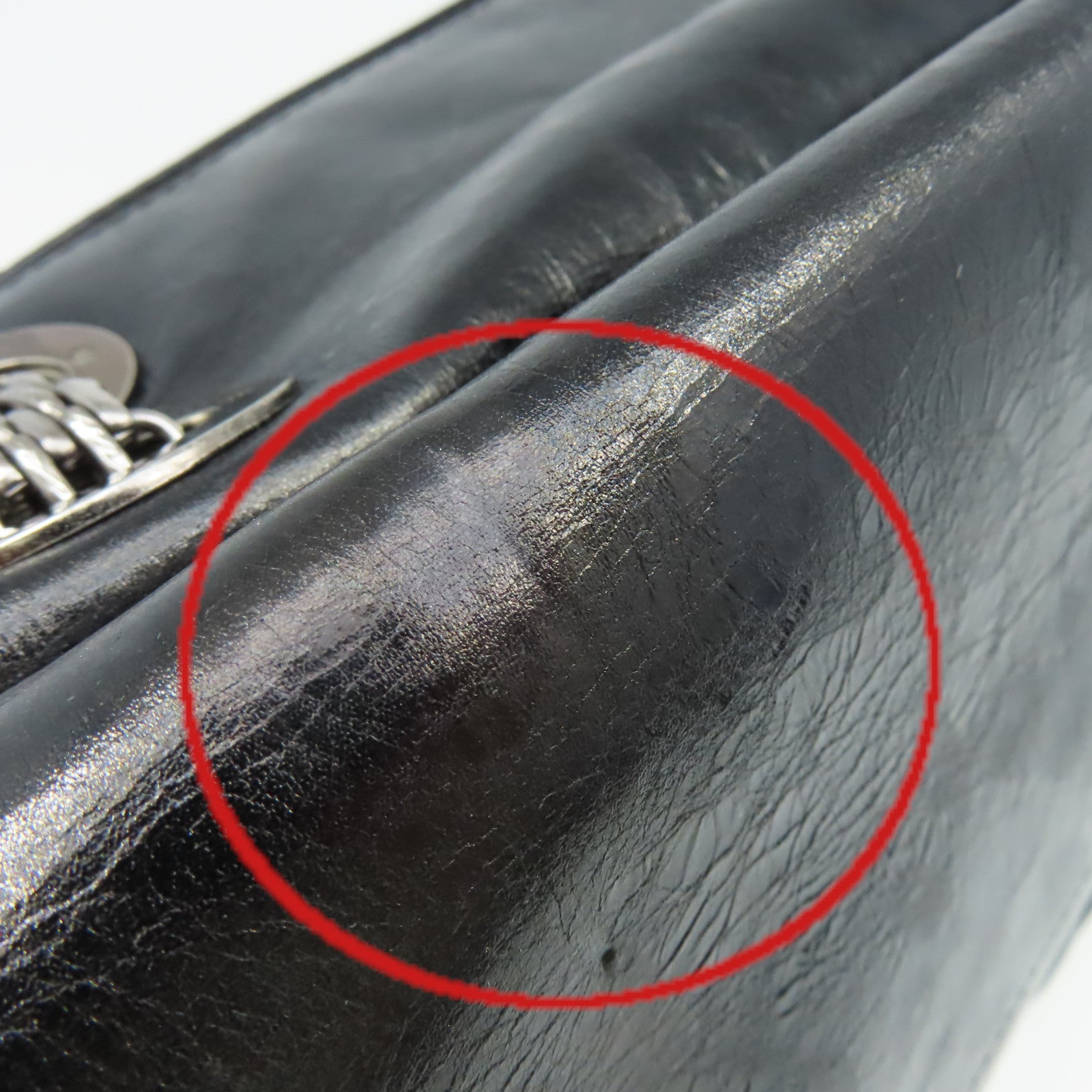 CHANEL 【清倉大減價】菱格羊皮皮革Chain Shoulder Bag銀扣鏈帶肩背袋黑色