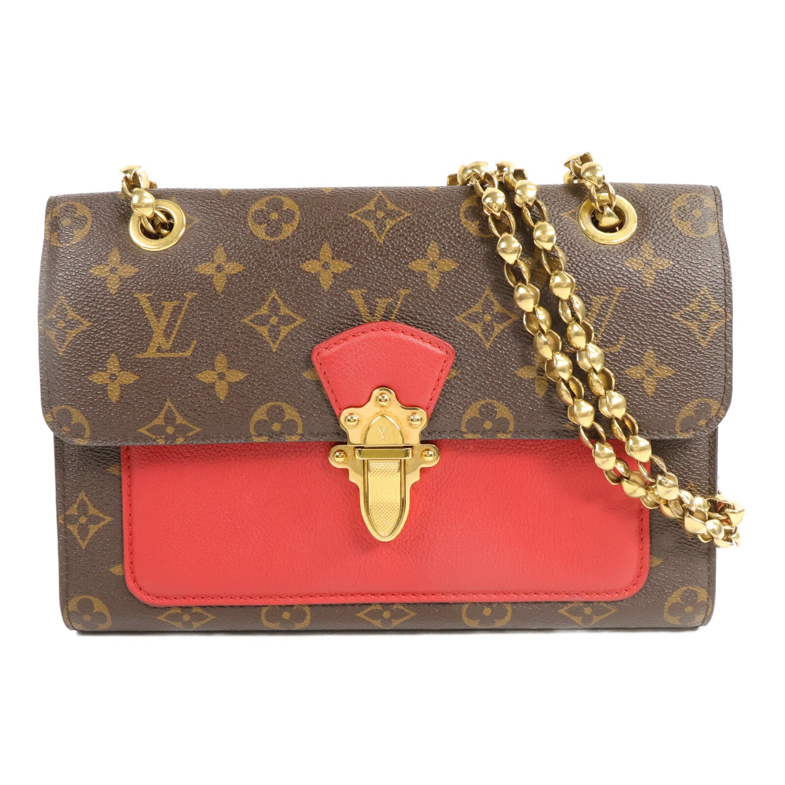 LOUIS VUITTON Monogram/Cerise Victoire鏈帶肩背袋