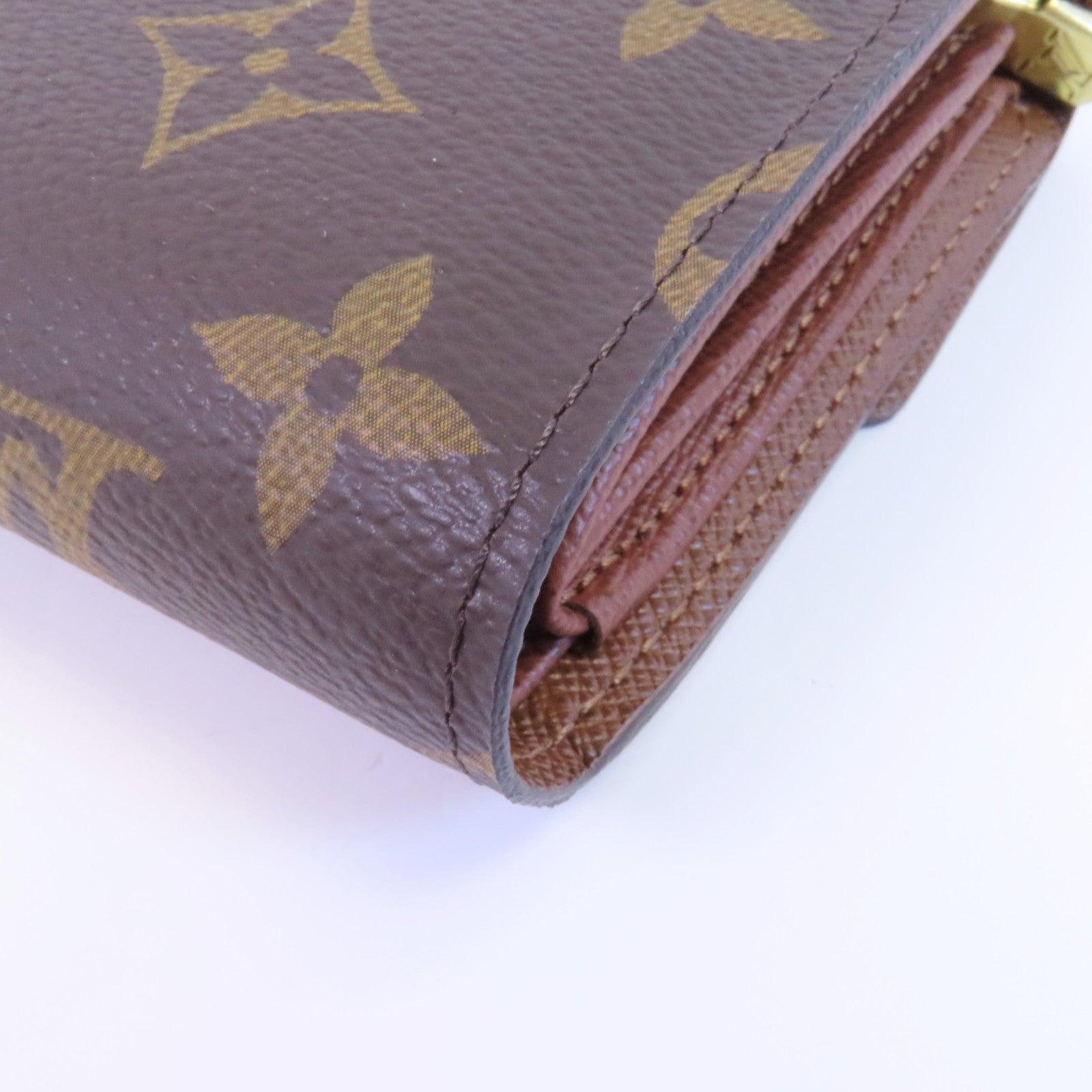 LOUIS VUITTON Monogram Portefeuille Alexandra金扣長錢包