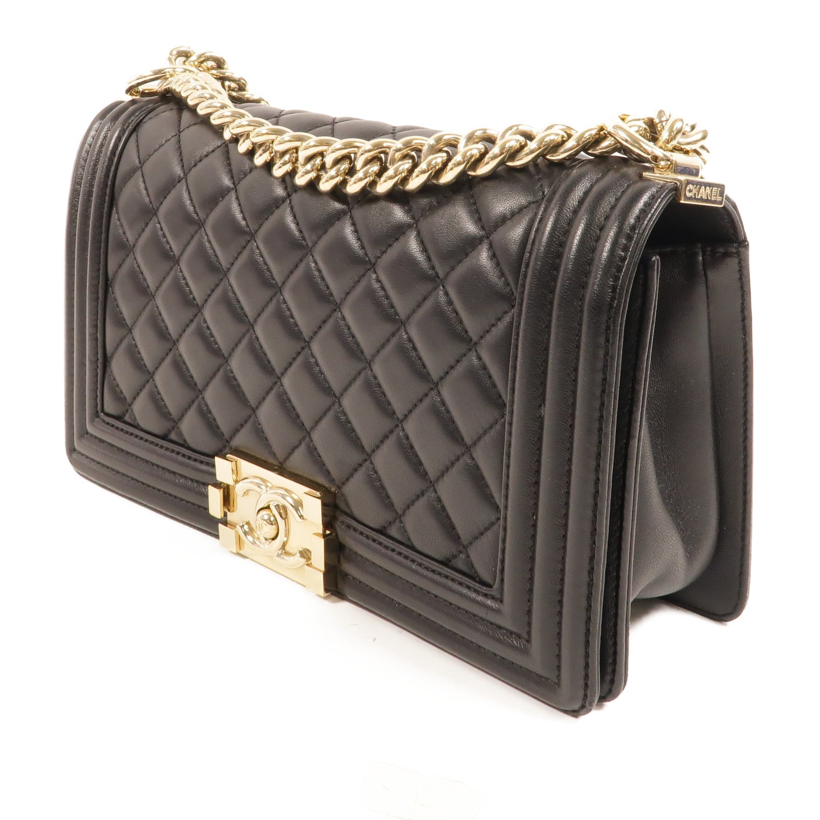 CHANEL 羊皮皮革Boy 25肩背袋