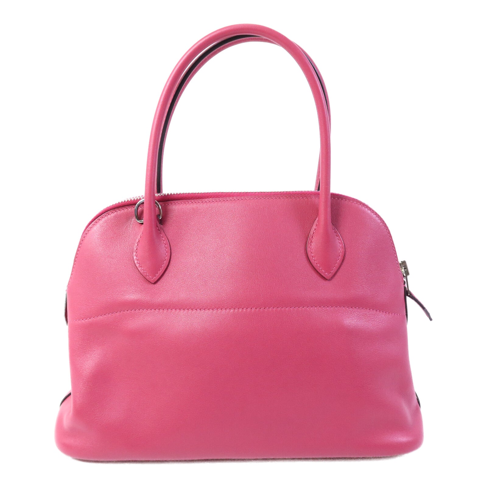 HERMES Swift皮革Bolide 27手挽袋Rose Pourpre