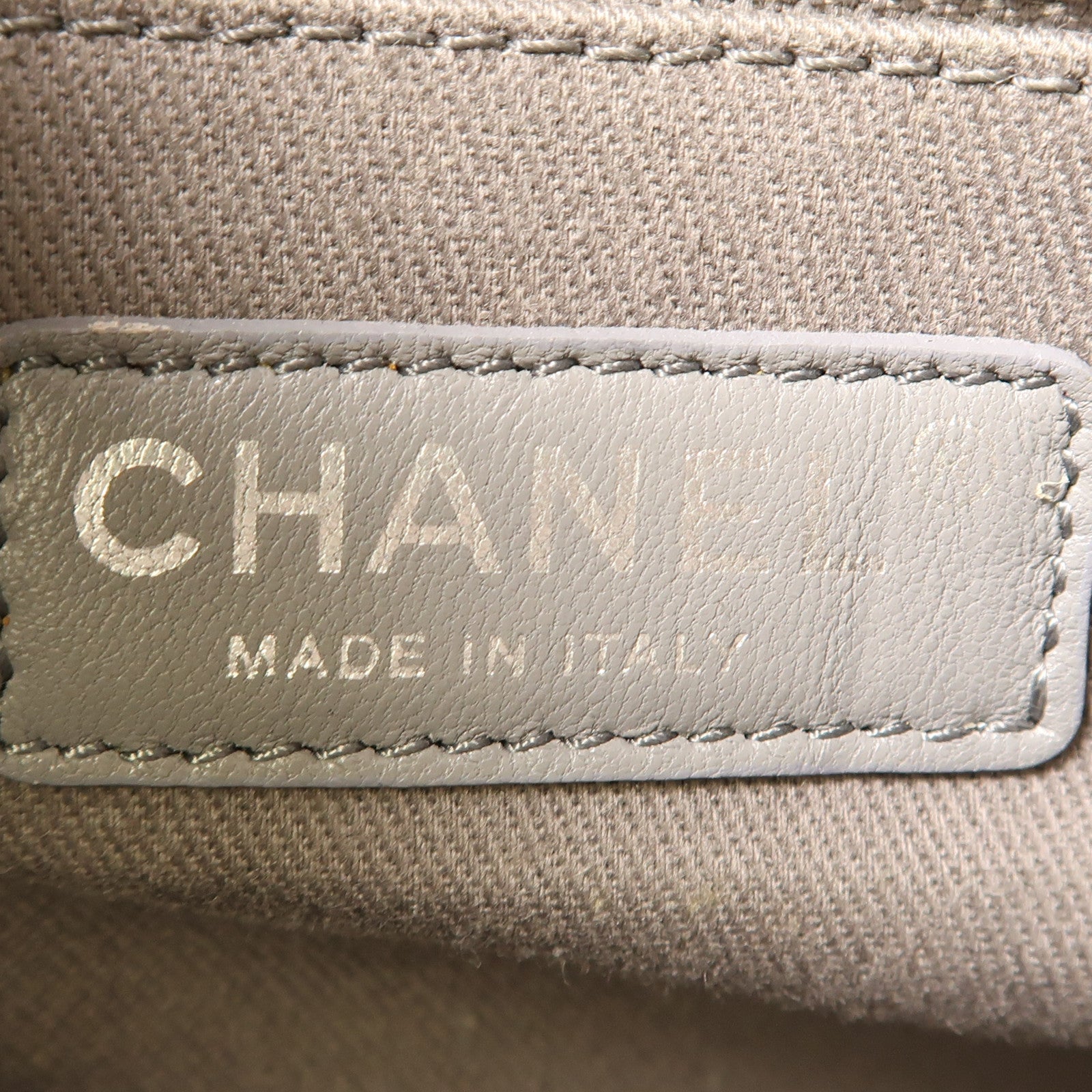 CHANEL 牛皮皮革Chain Shoulder銀扣手挽肩背兩用袋