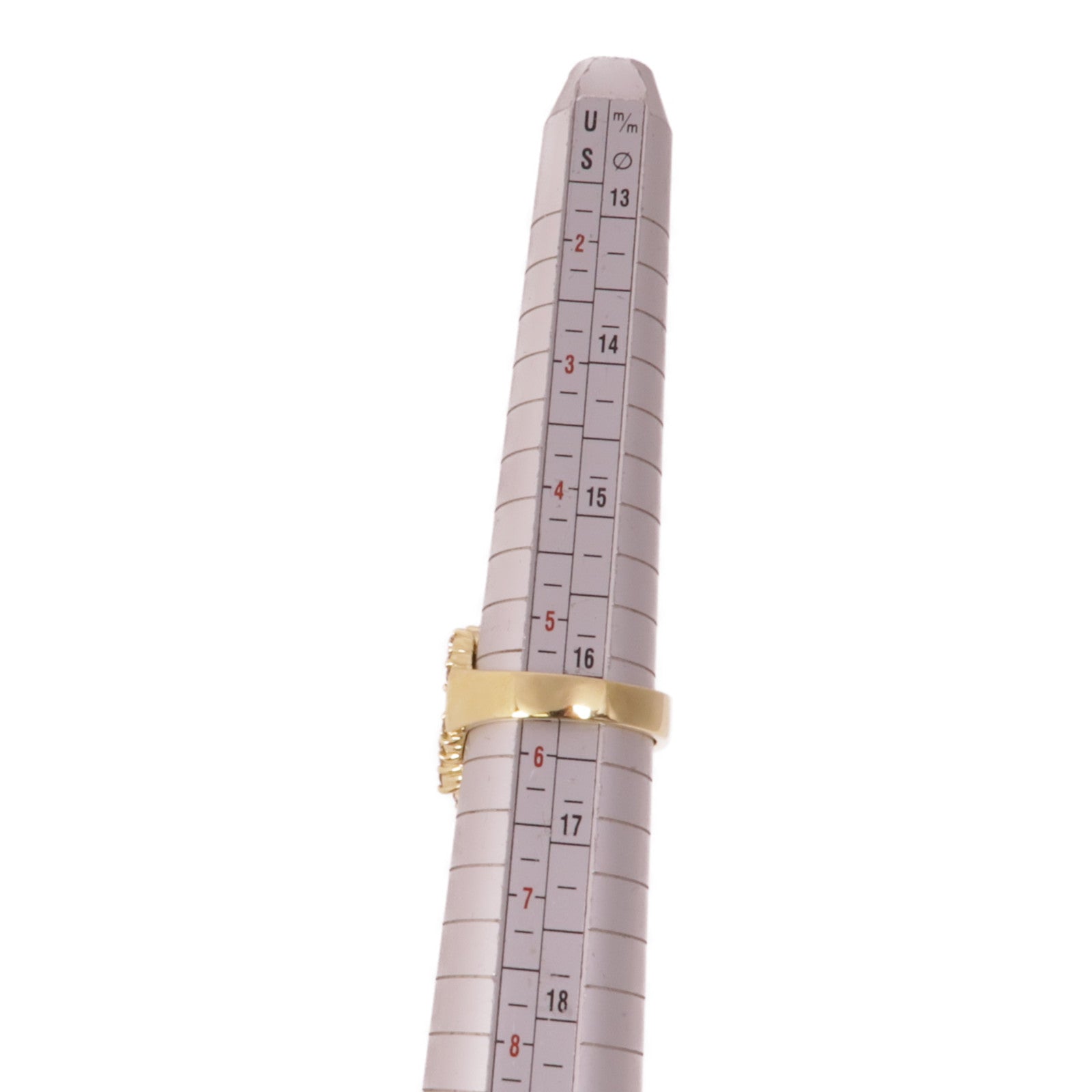 JEWELRY 【激減優惠】18K黃金Ruby Diamond Ring紅寶石/鑽石戒指US#5.5