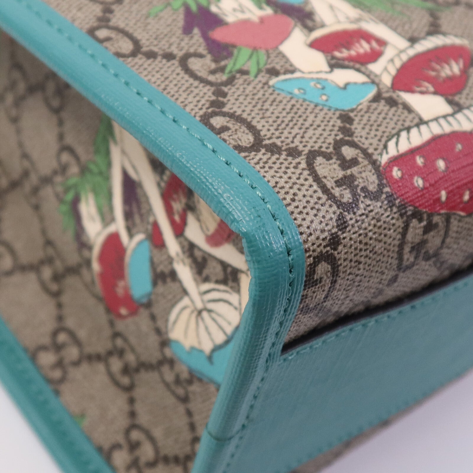 GUCCI 塗層帆布Hand Bag銀扣手挽袋